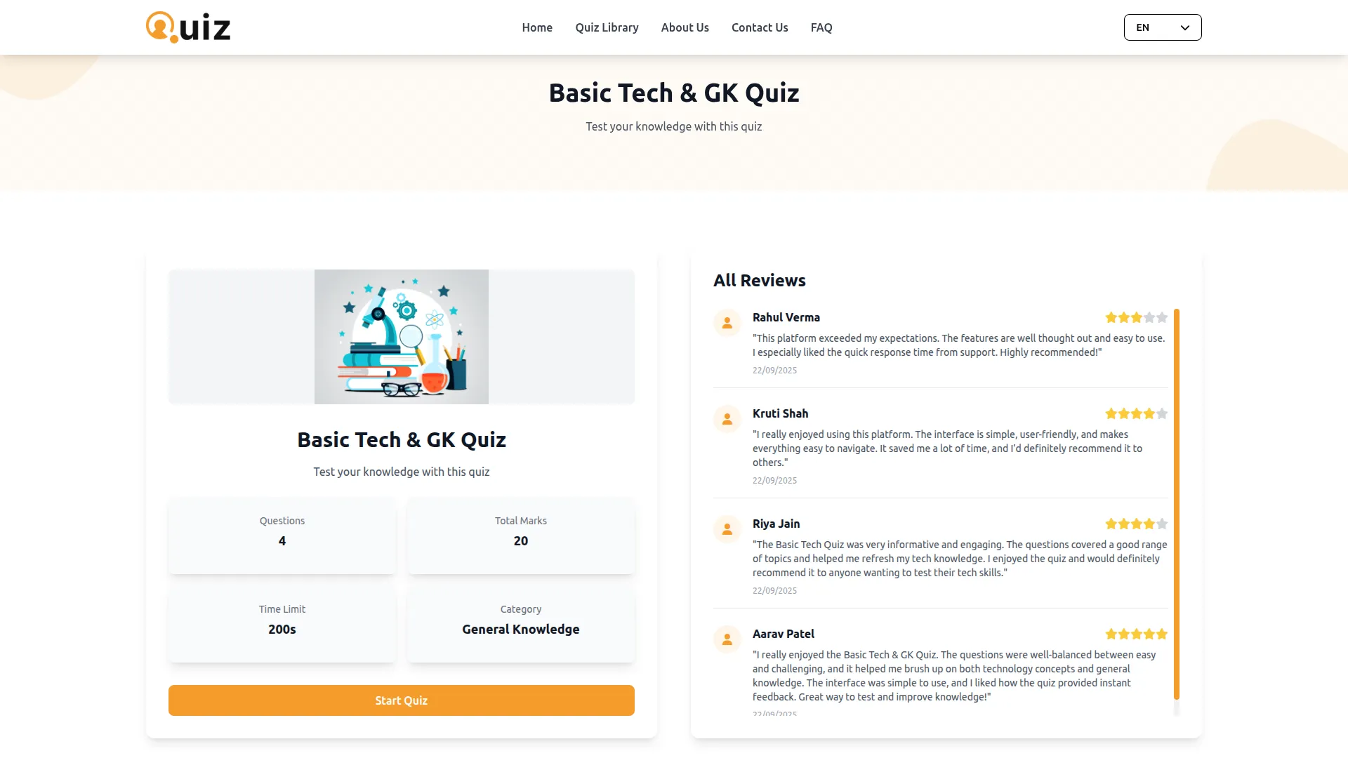 quiz management