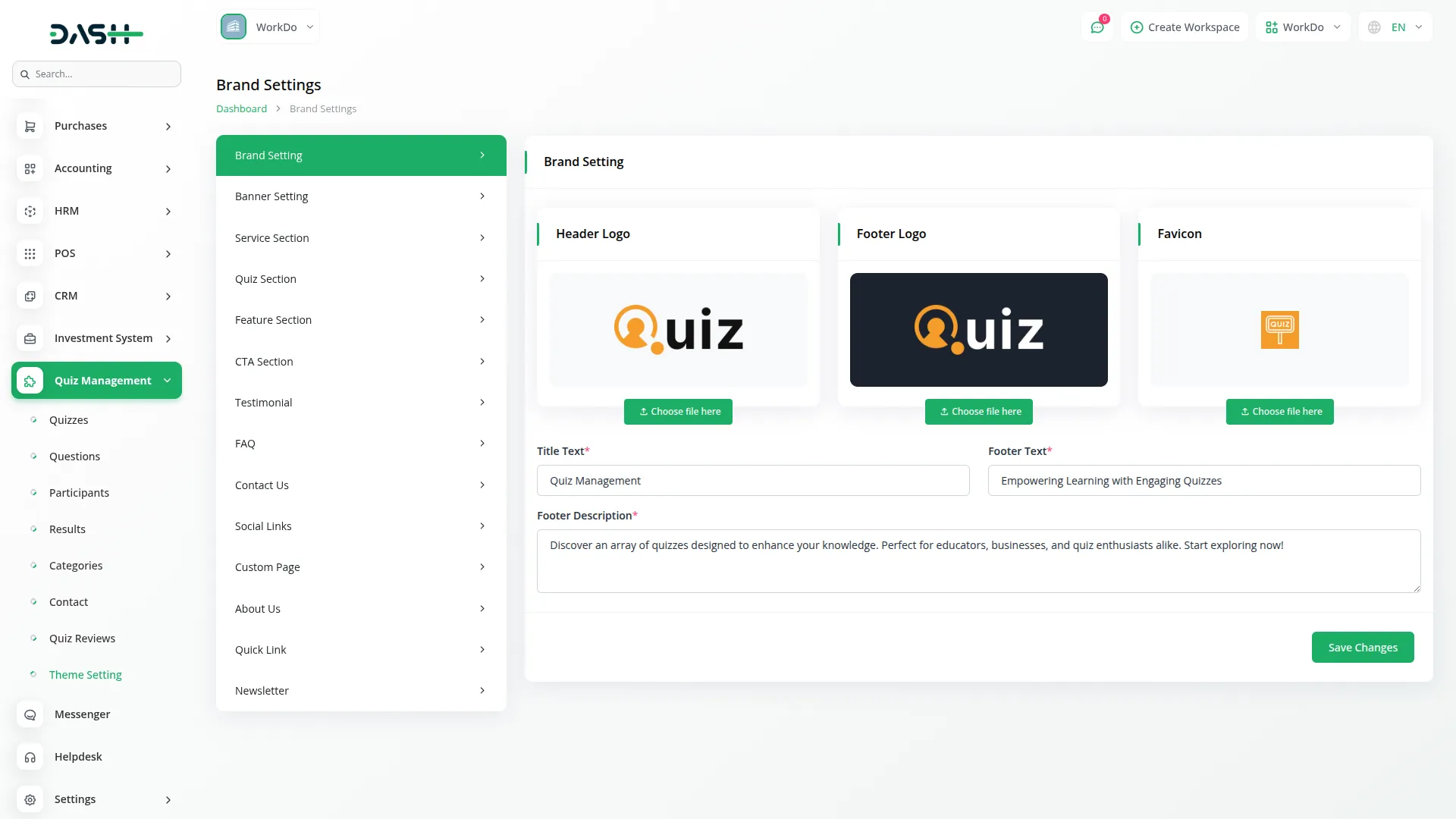 quiz management