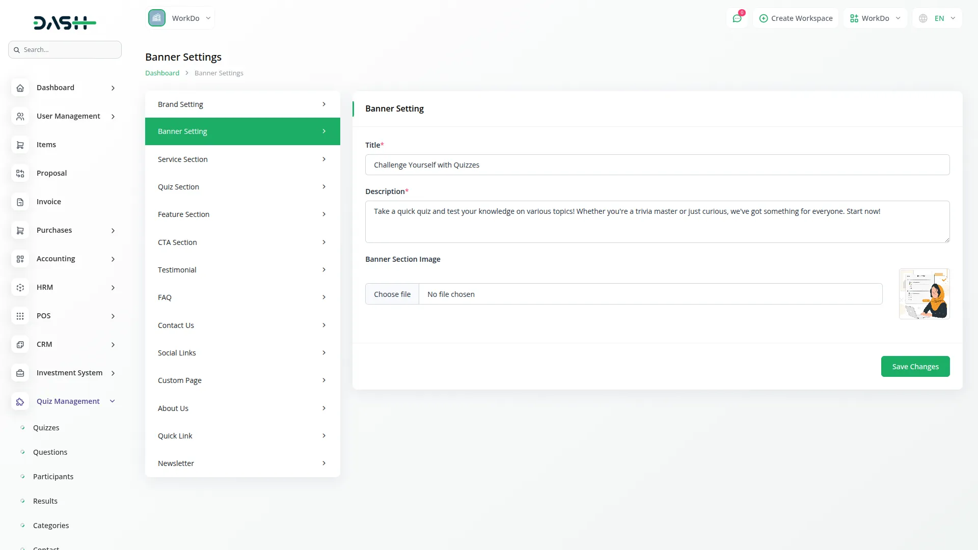 quiz management