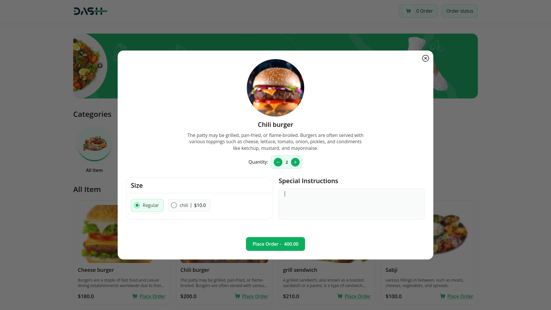 Manage Restaurant Orders