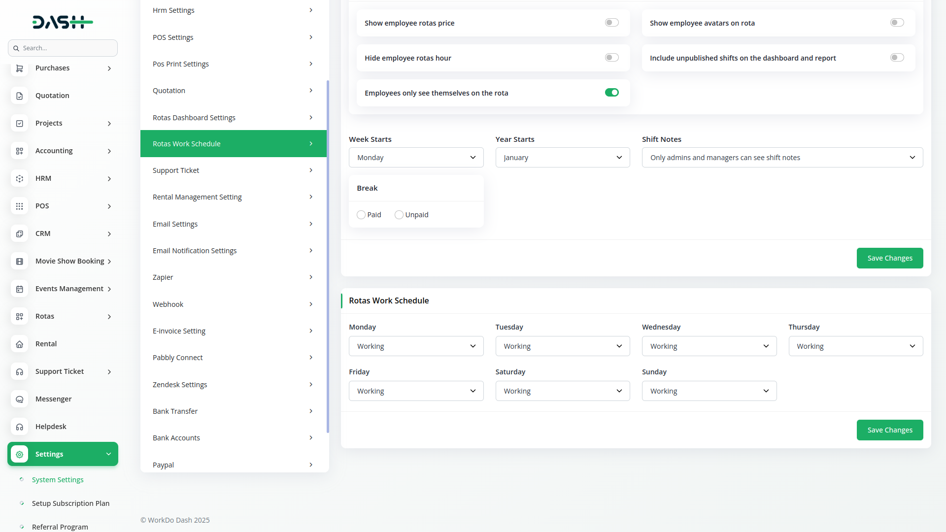 Rota Integration in Dash SaaS Rotas Dash Saas