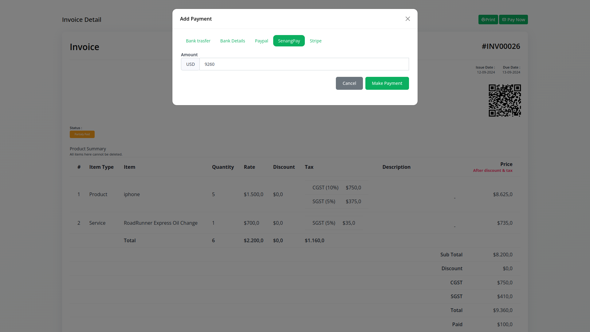 senangpay Integration in Dash SaaS Senangpay Dash Saas