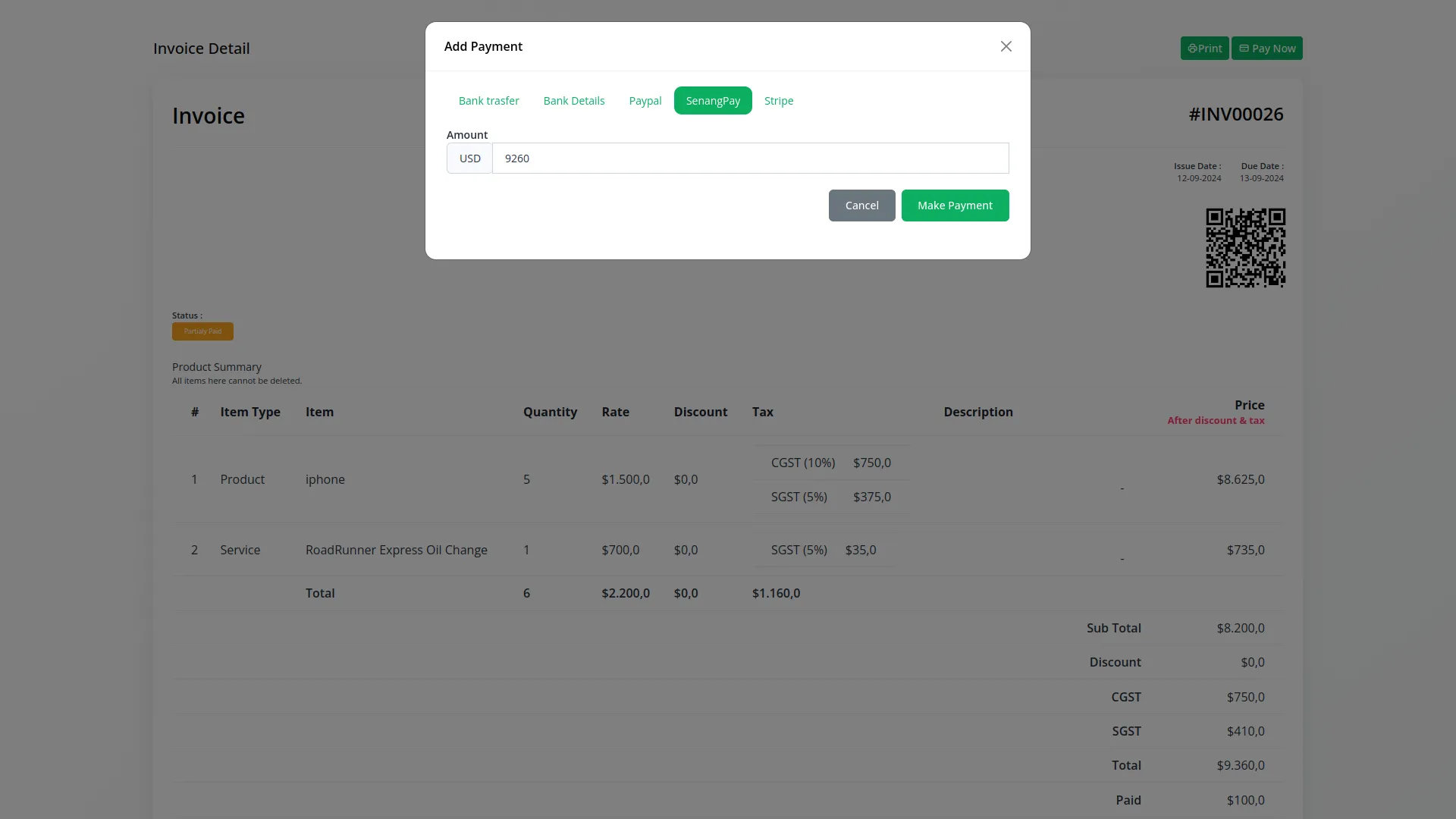 senangpay Integration in Dash SaaS Senangpay Dash Saas