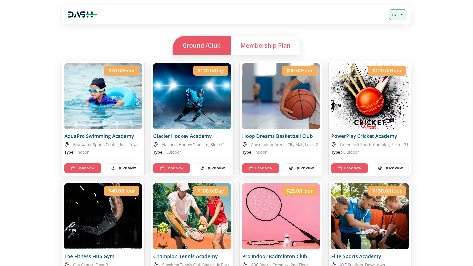 Sports Club Management Sports Club Management