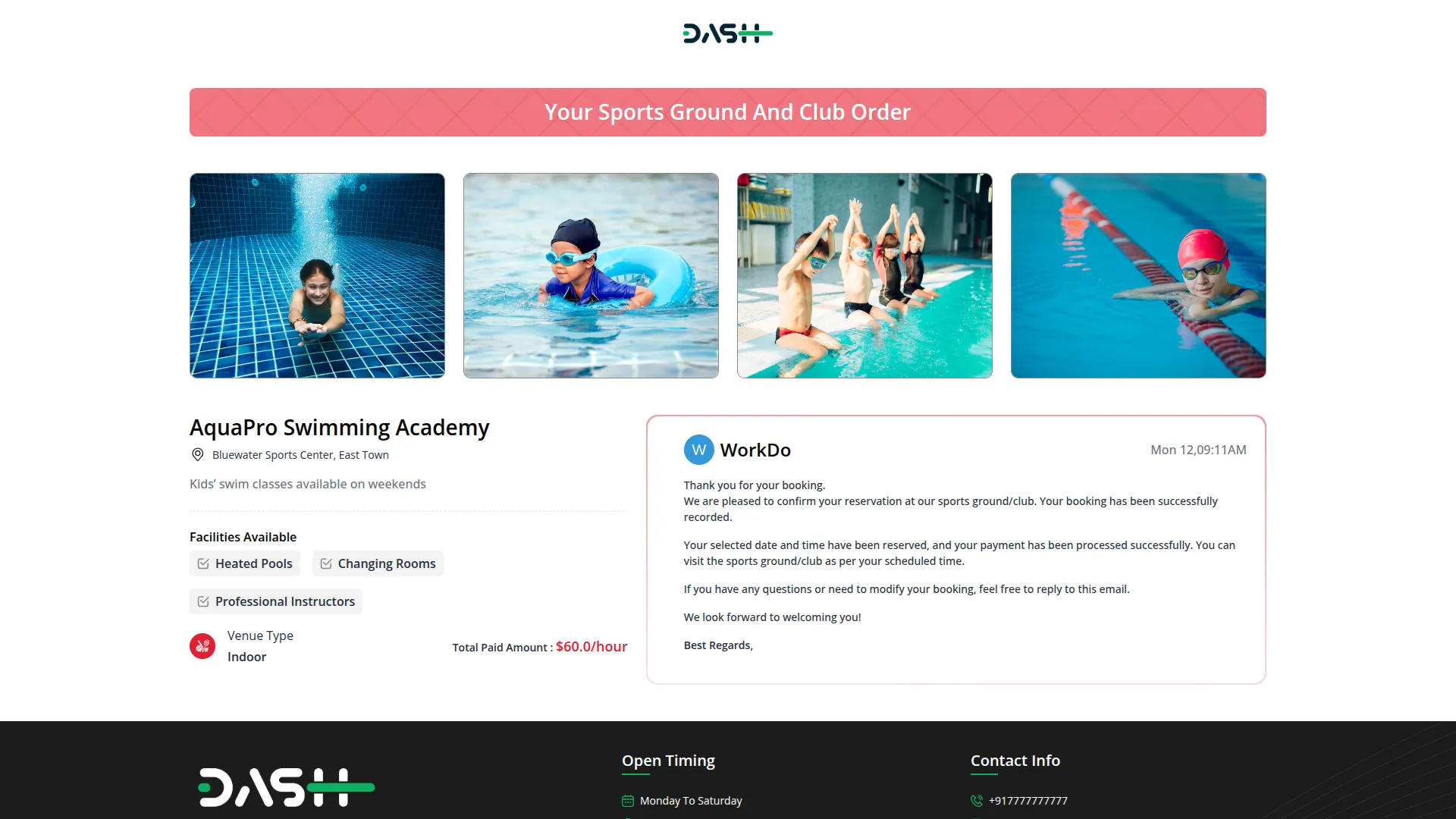 Sports Club Management Sports Club Management