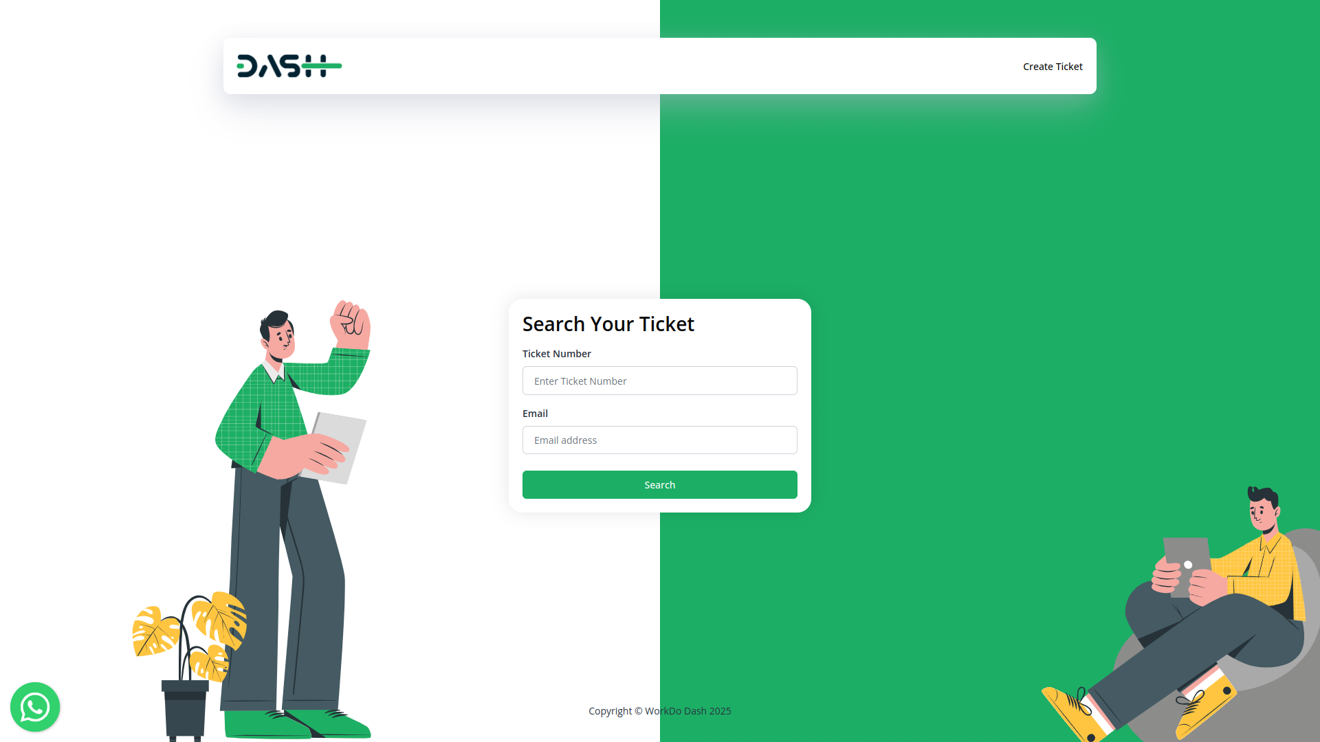 Support Ticket Dash Saas
