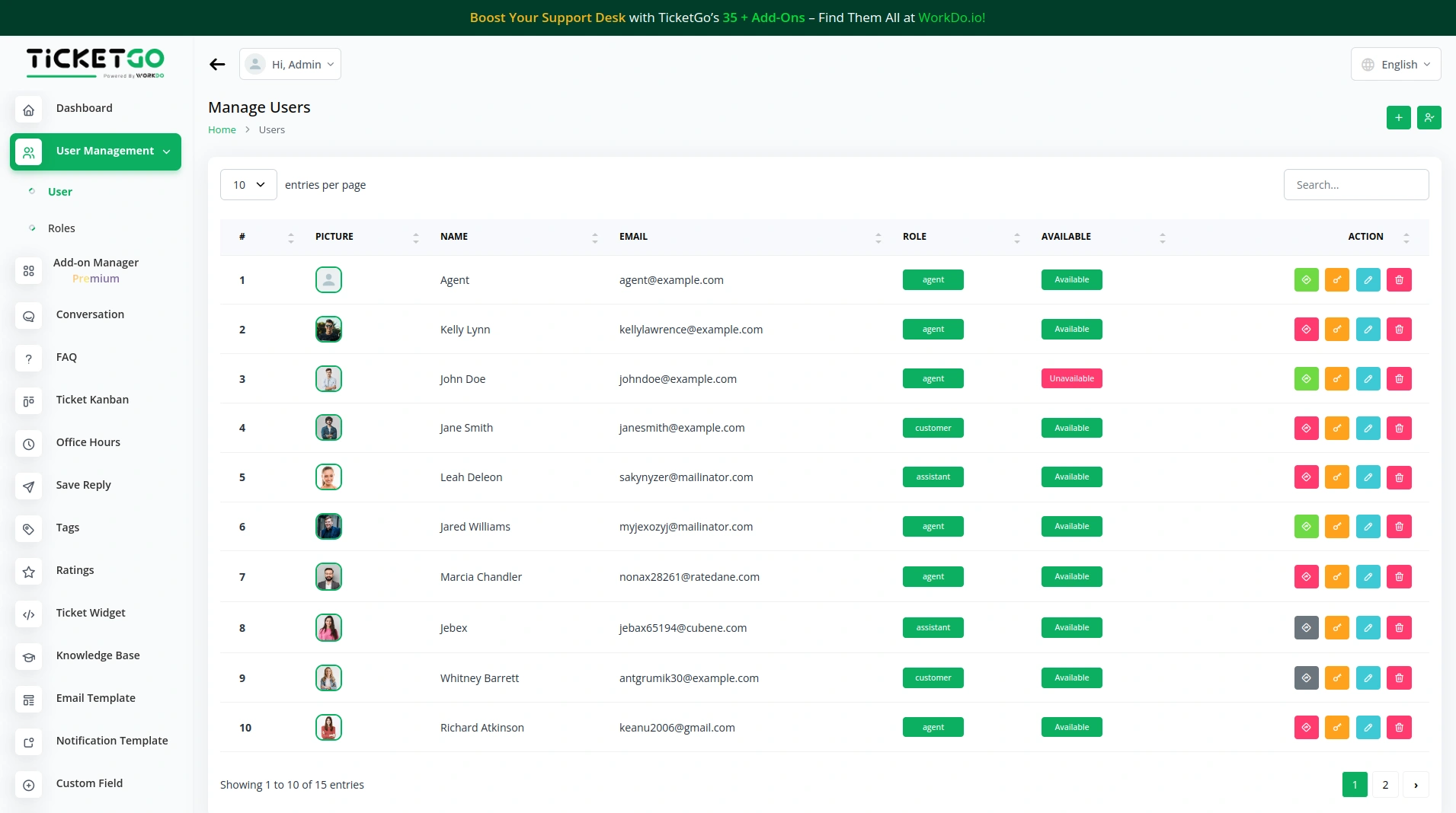 Manage User With helpdesk software Manage User With Helpdesk Software