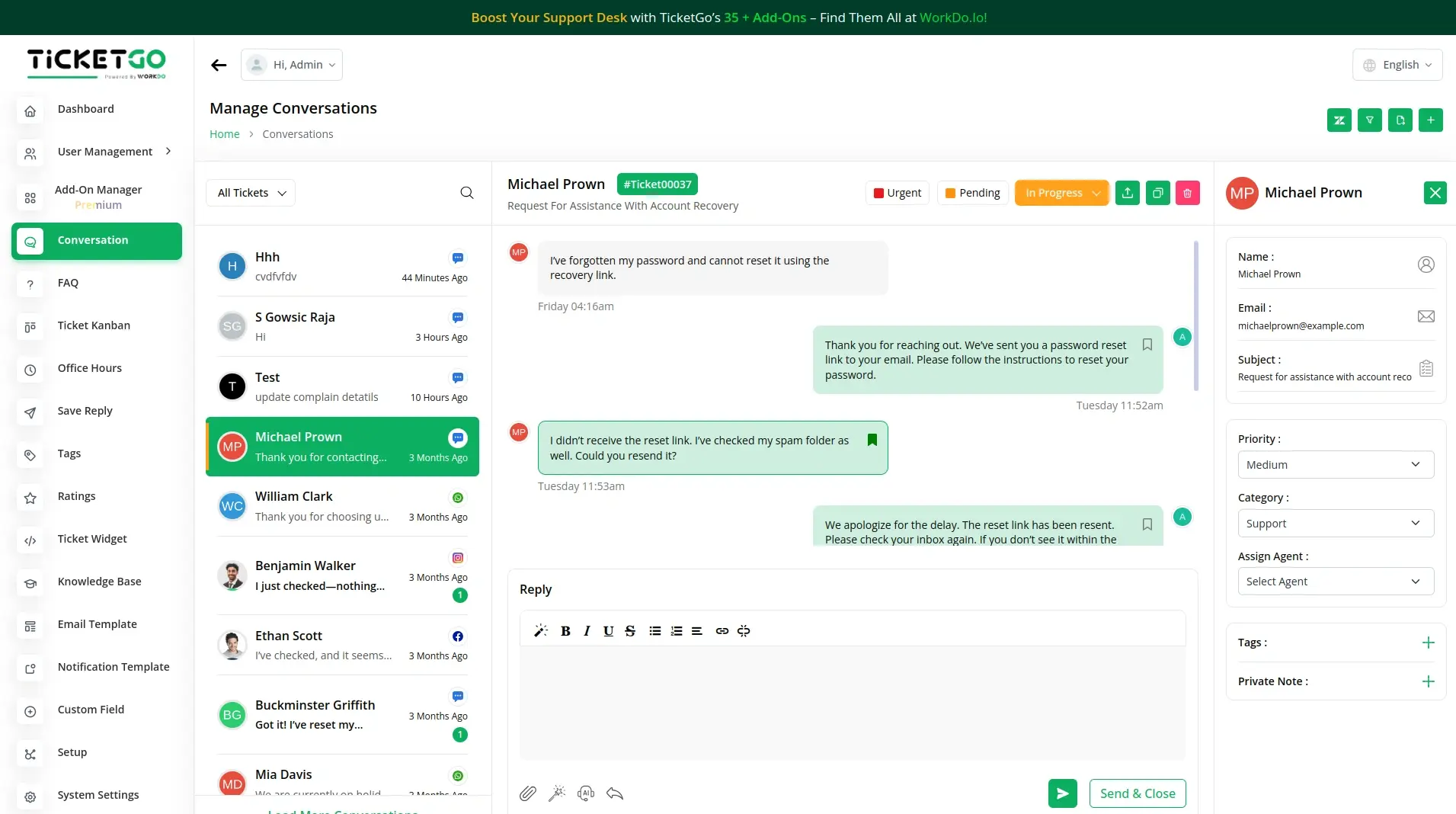 customer service software User Communication Customer Service Software User Communication
