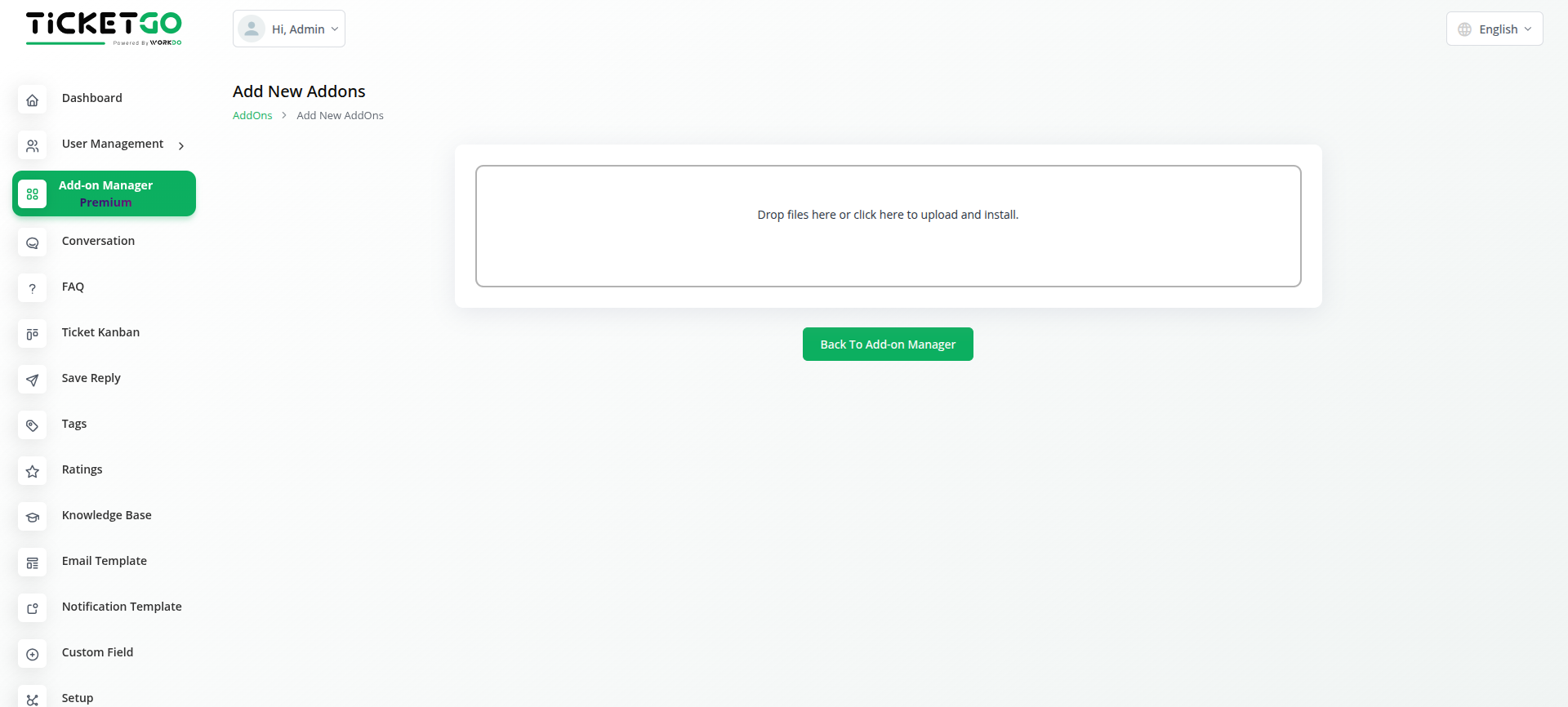 How to Install and Setup Addon in TicketGo 4 Image