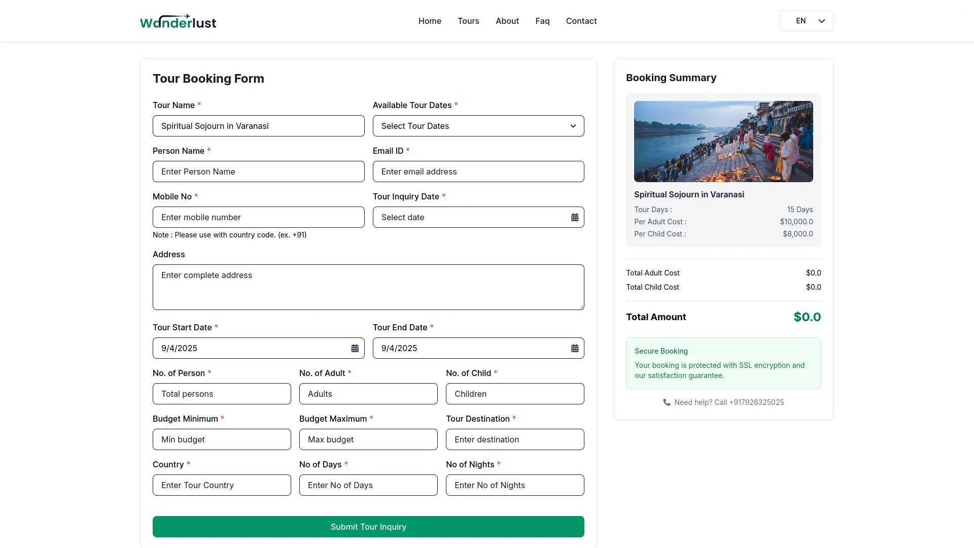tour and travel management