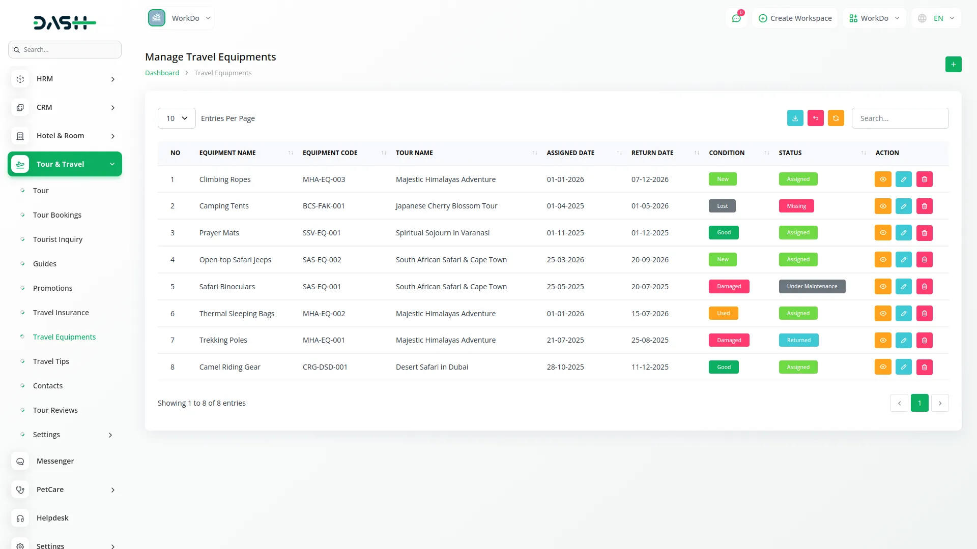 tour and travel management
