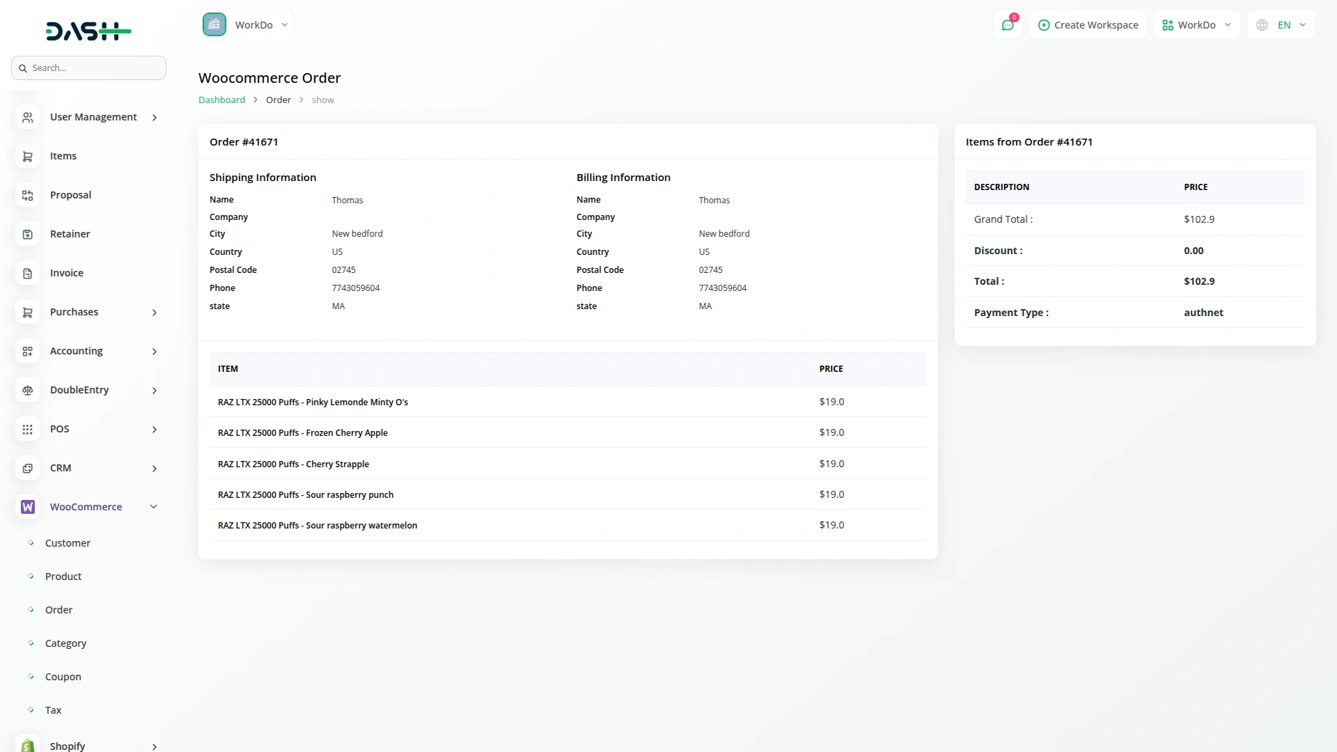 Woocommerce