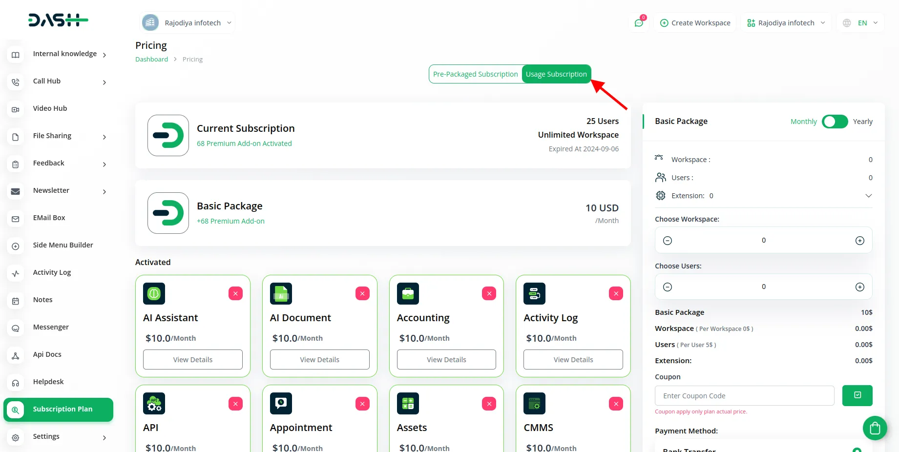 Workflow Integration In Dash Saas