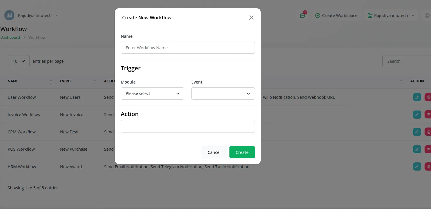 Workflow Integration In Dash Saas