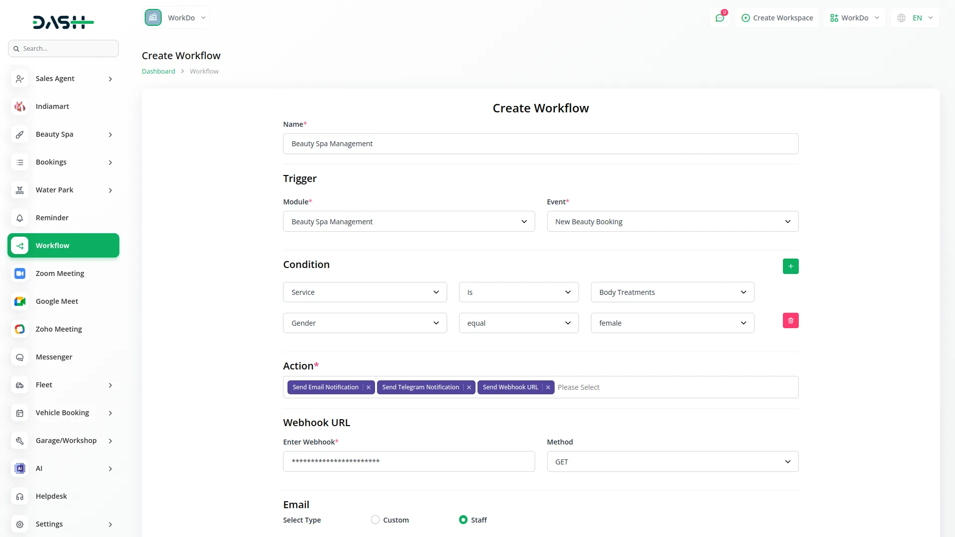 WorkFlow Integration Workflow Integration