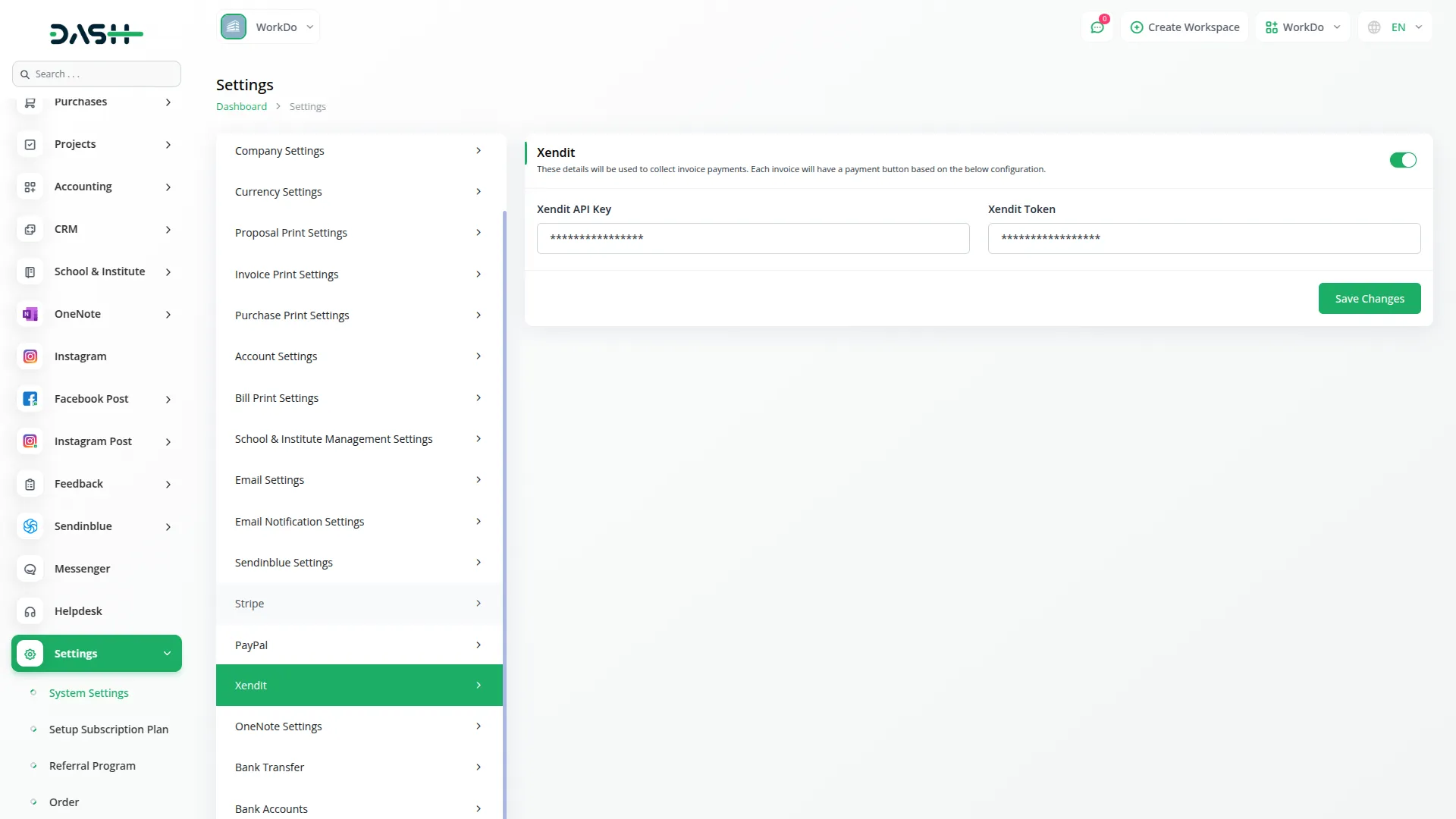 Xendit Integration in Dash SaaS 3 Xendit Payment Gateways