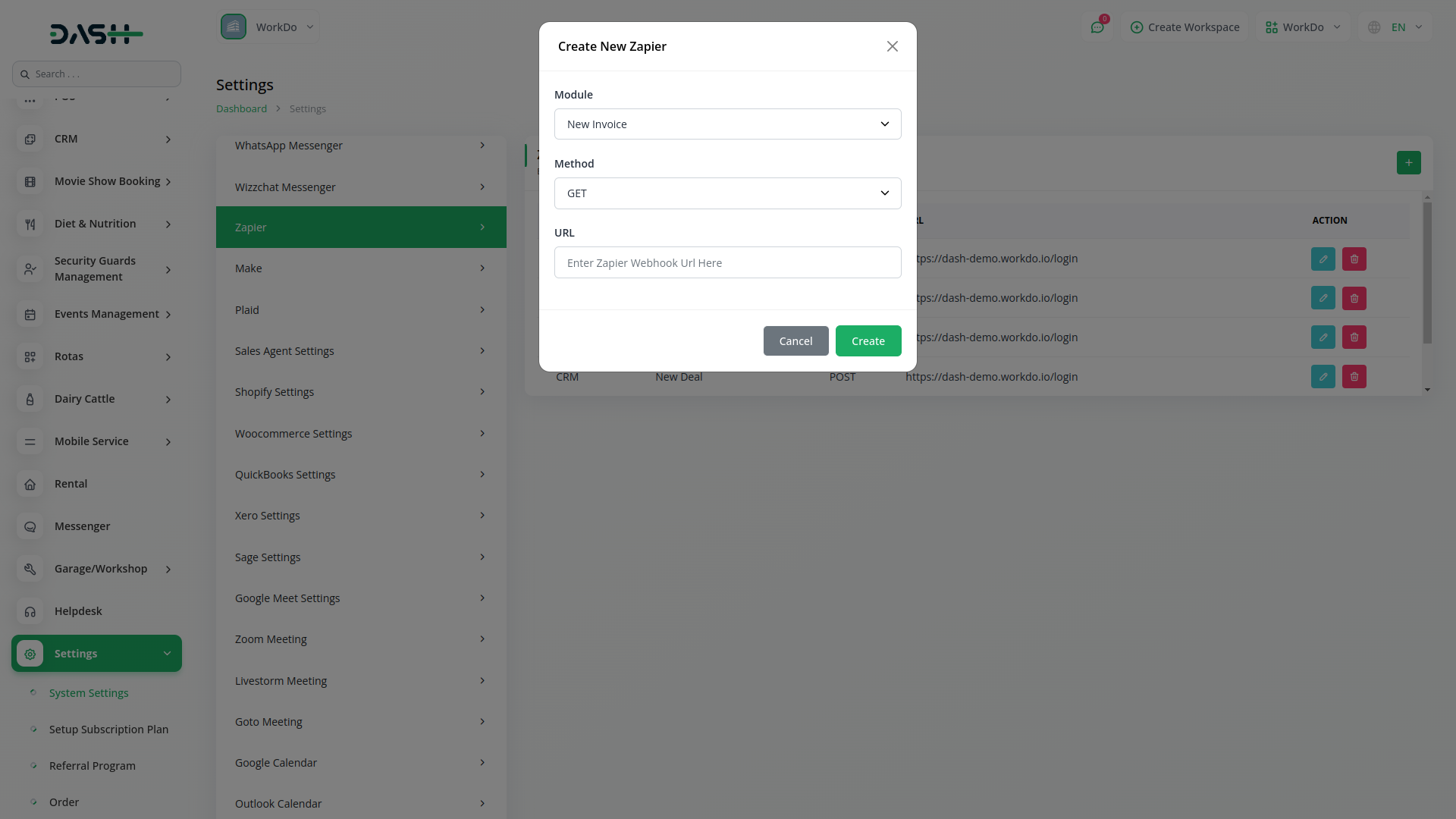 Zapier Dash Saas