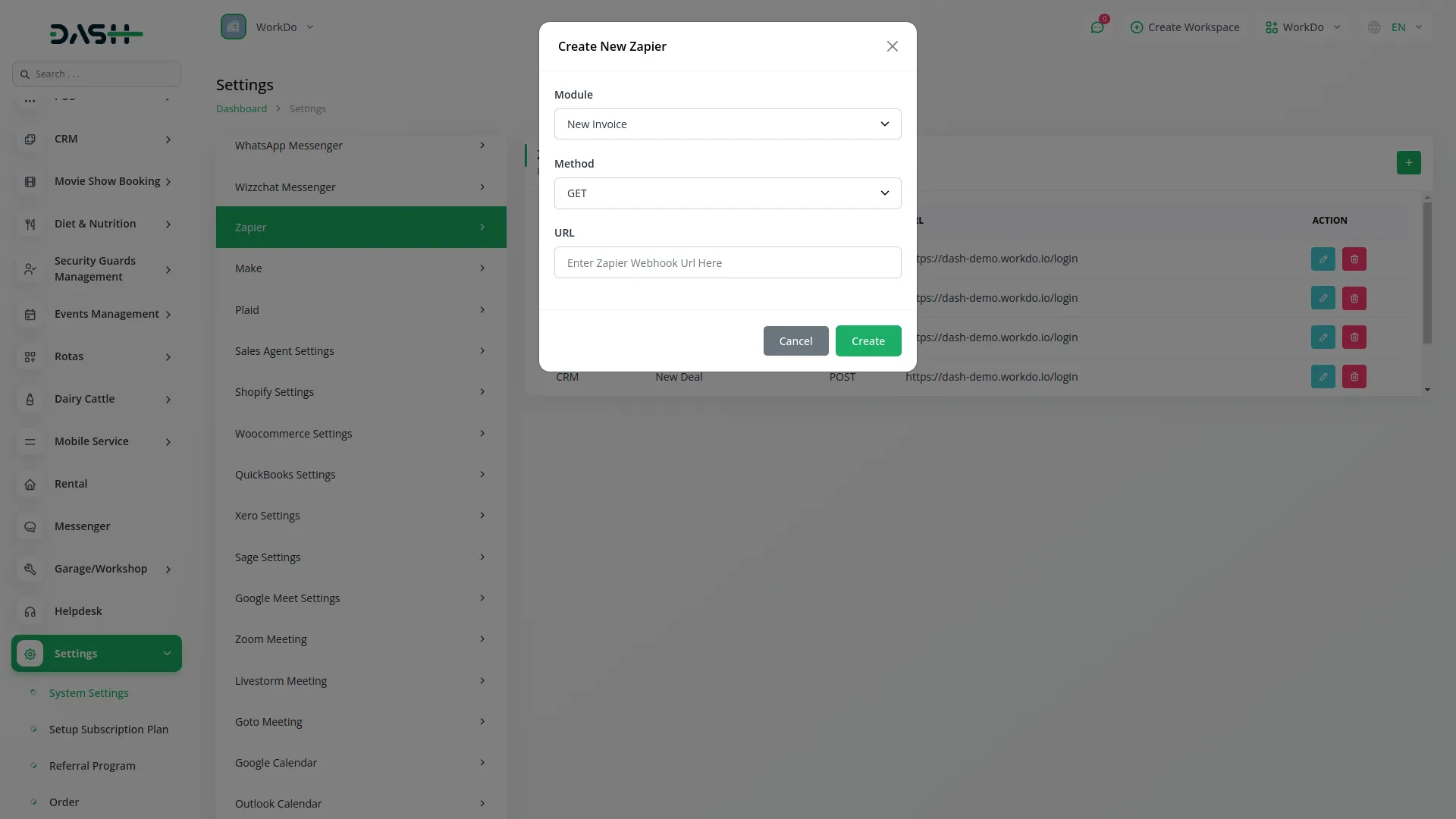 Zapier Dash Saas