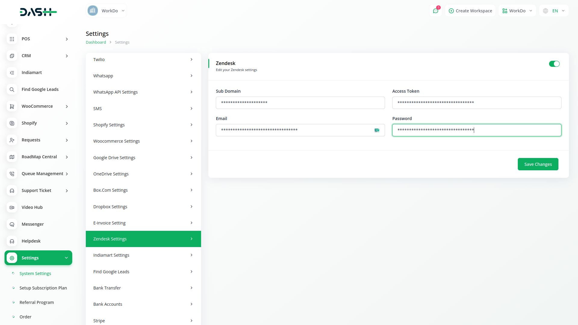 Google Drive Integration in Dash SaaS Google Drive Dash Saas