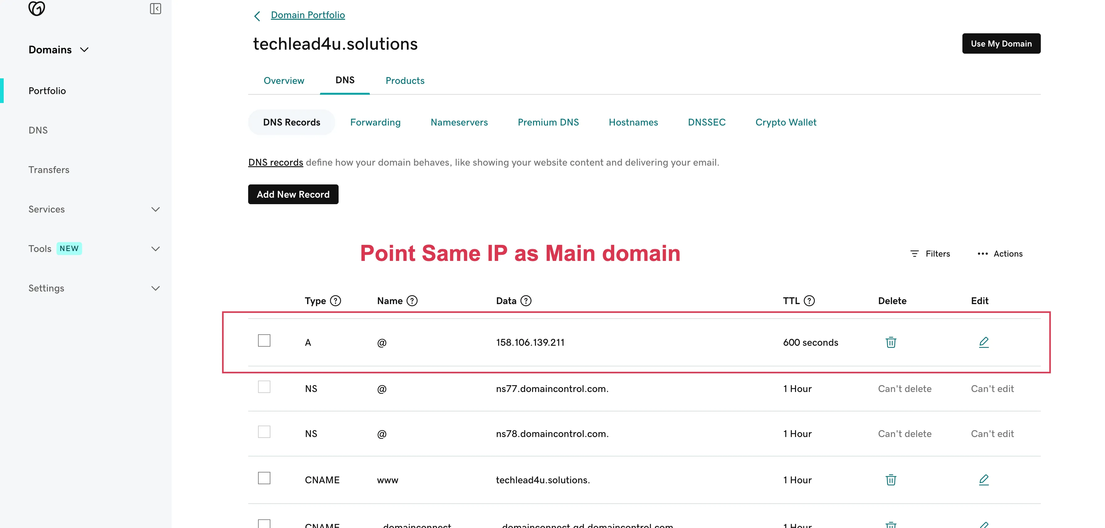 custom domain
