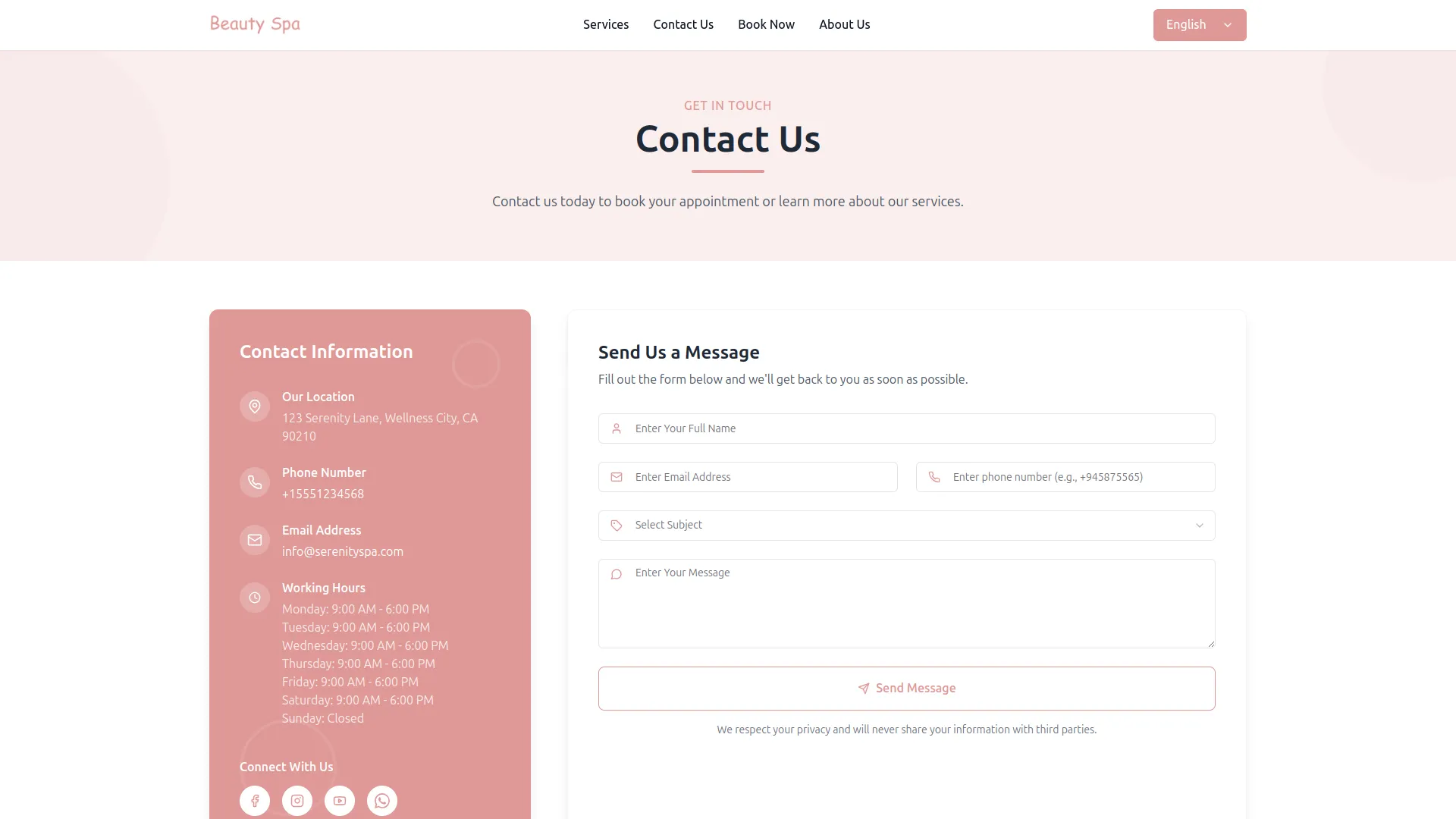 beauty spa management
