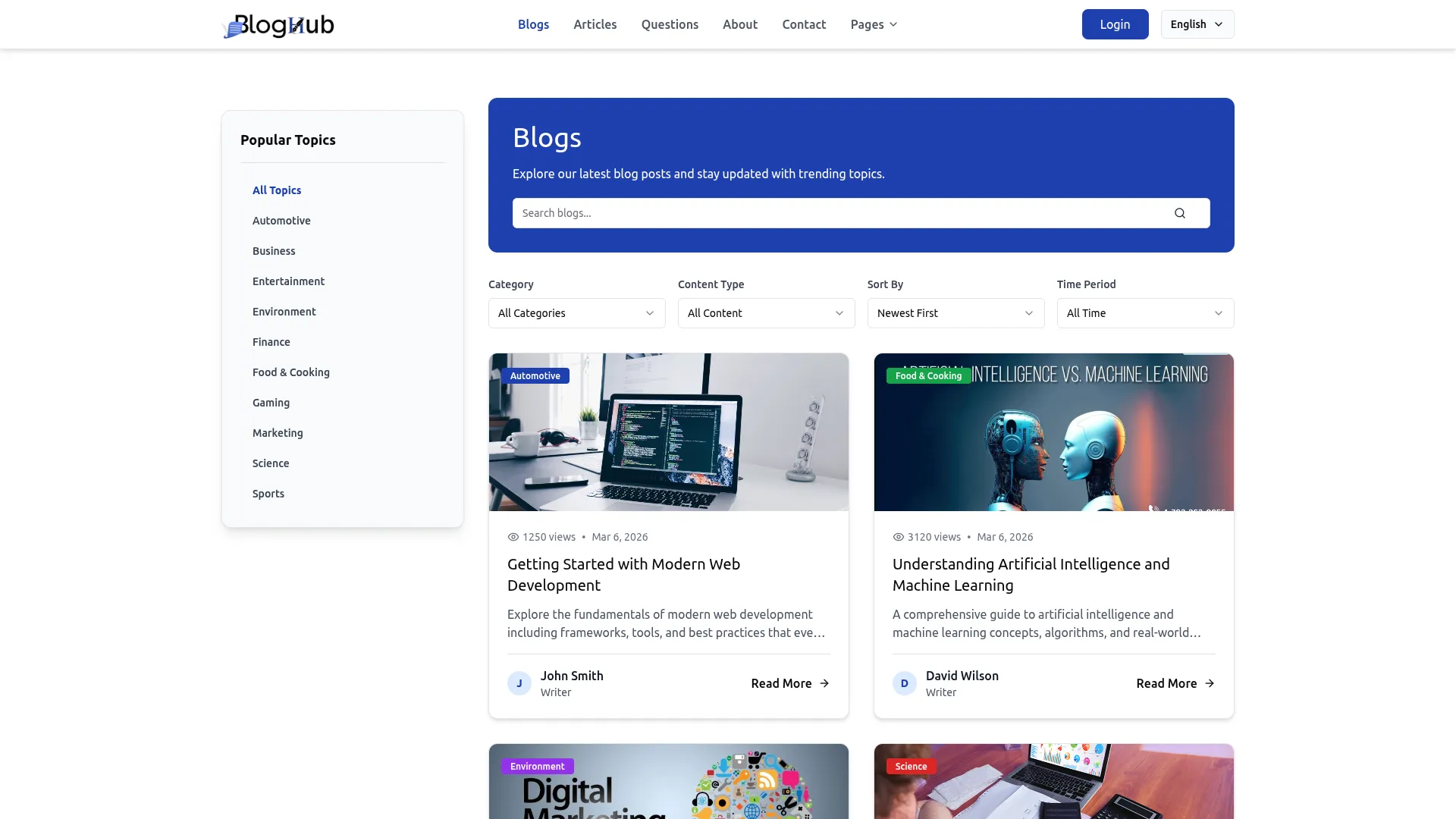 Blog And Article