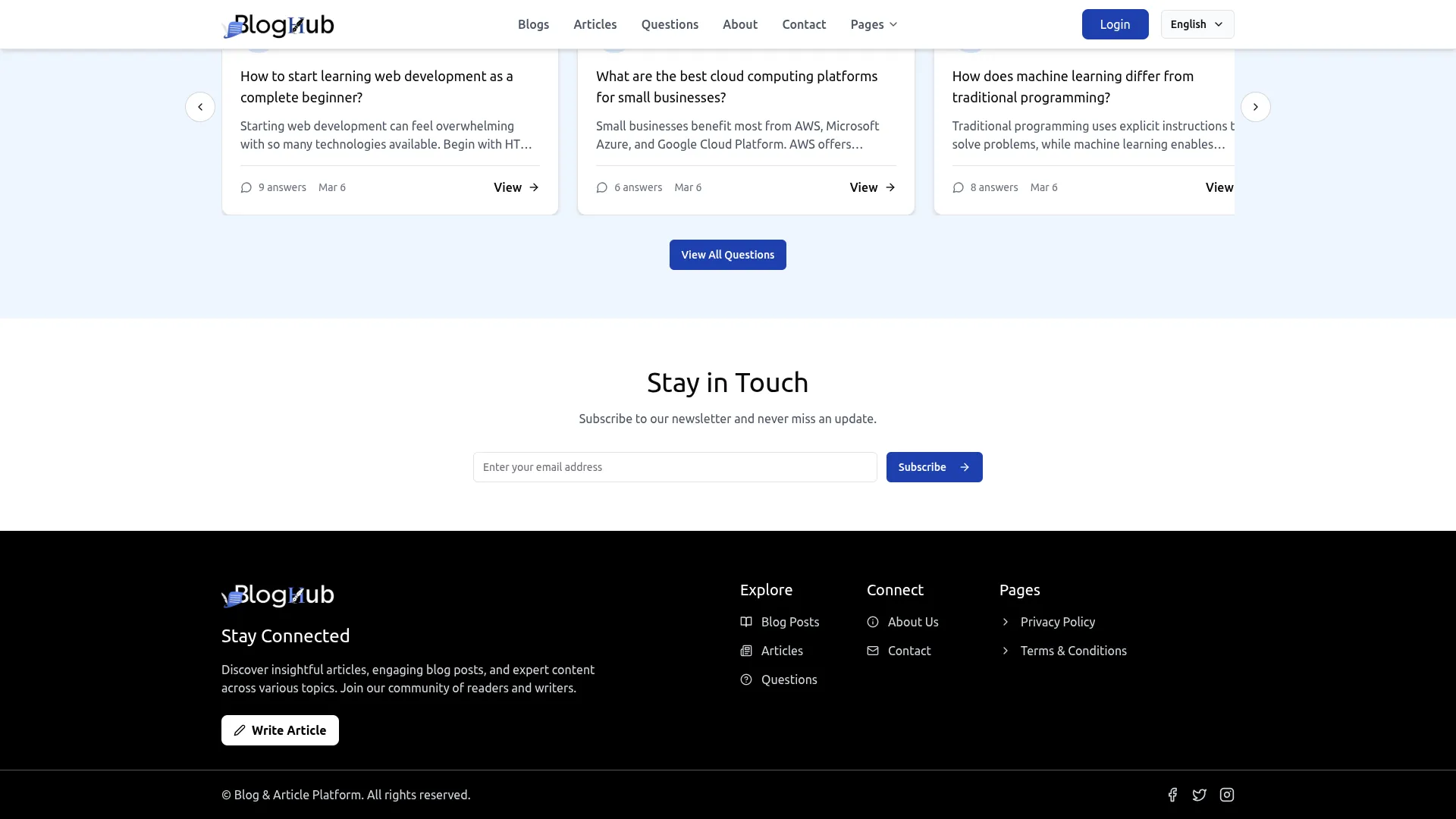 Blog And Article