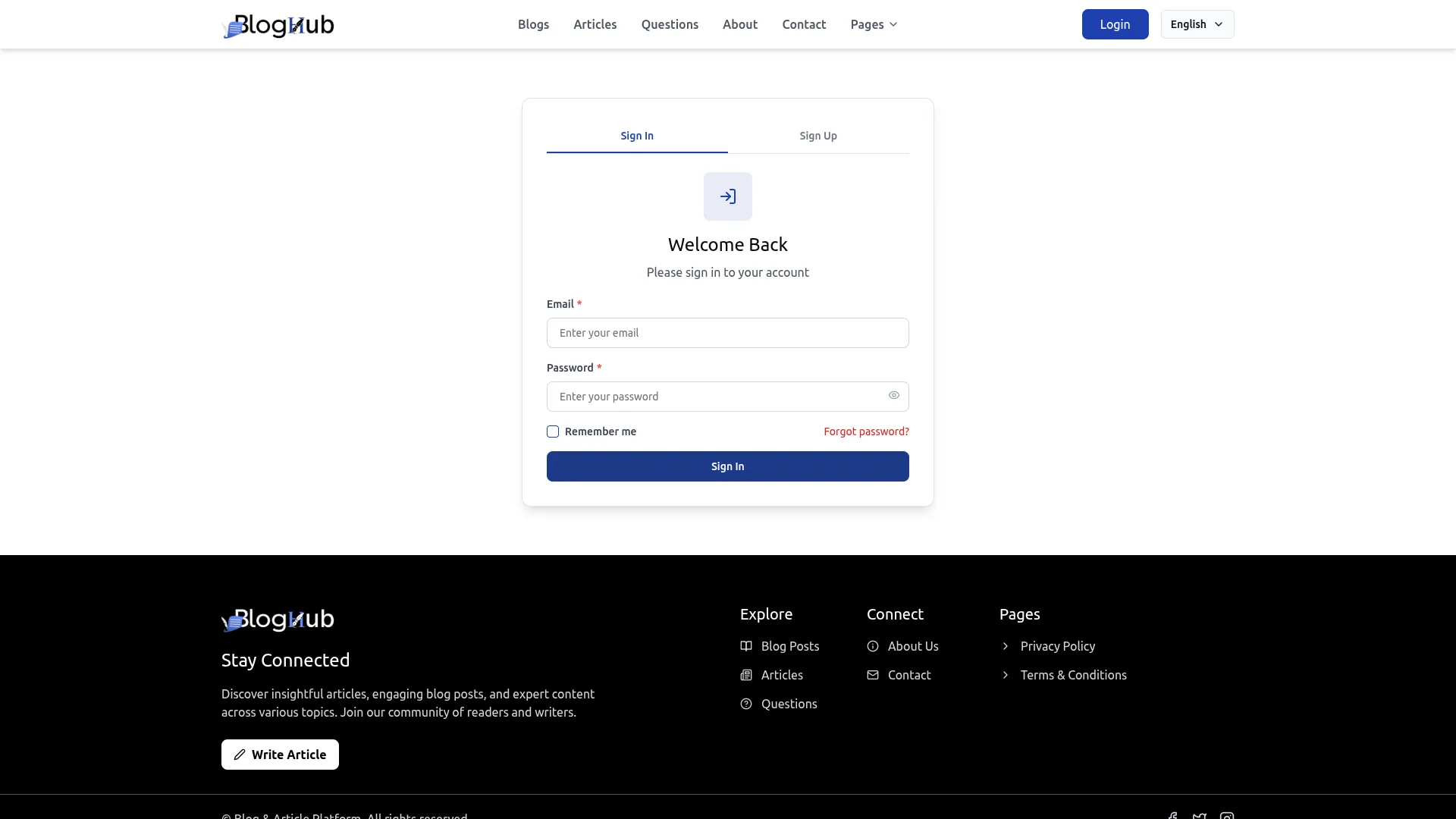 Blog And Article