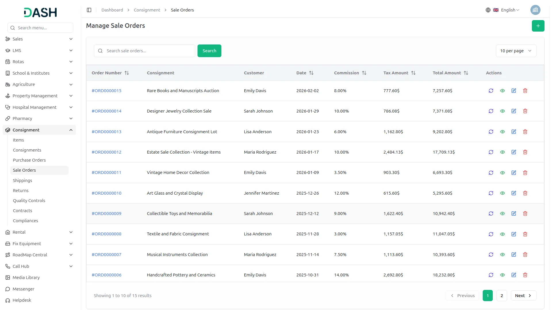 Consignment Management
