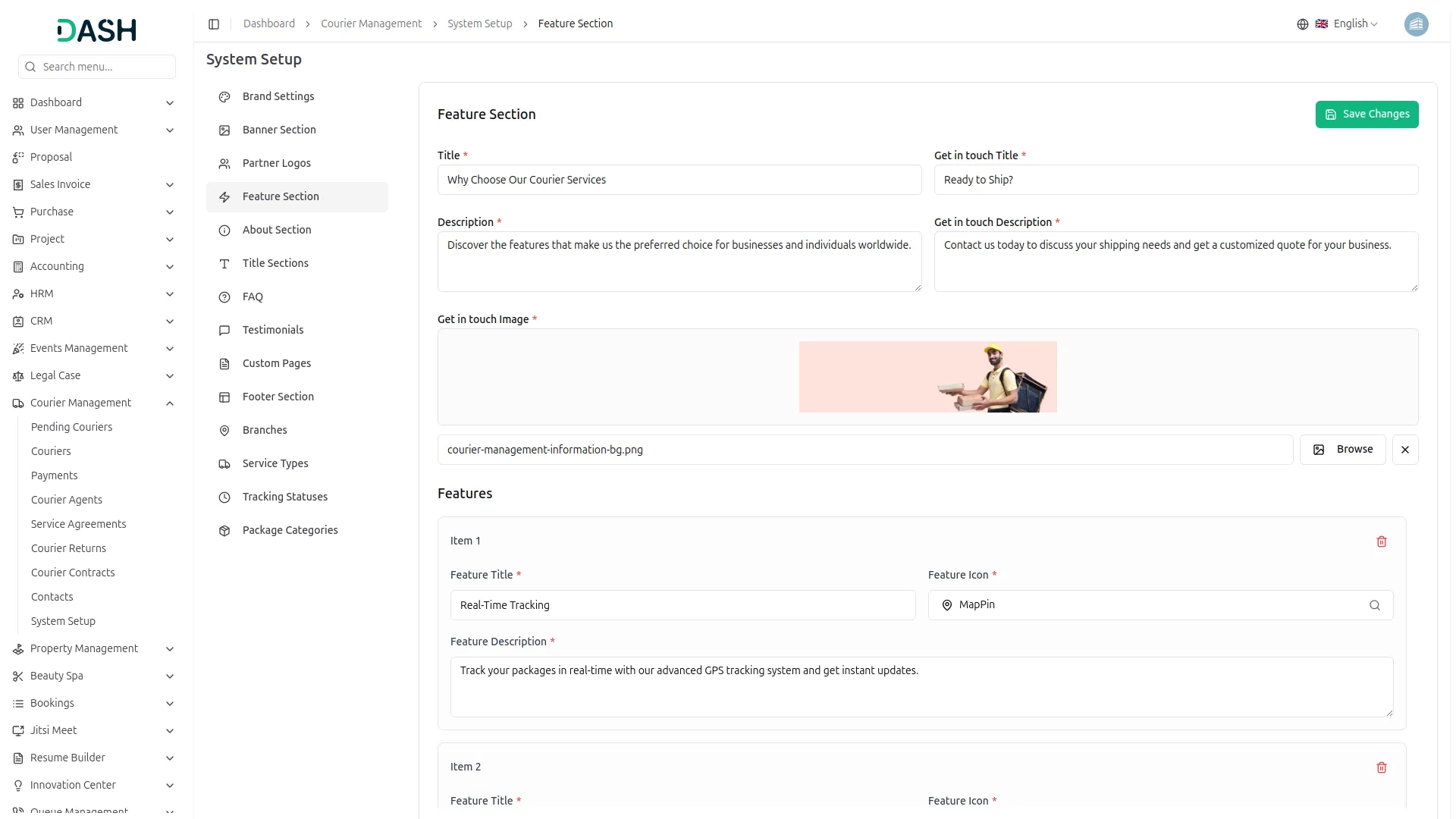 Courier Management