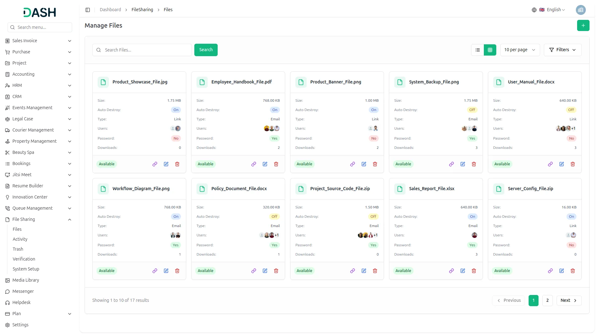 File Sharing Integration