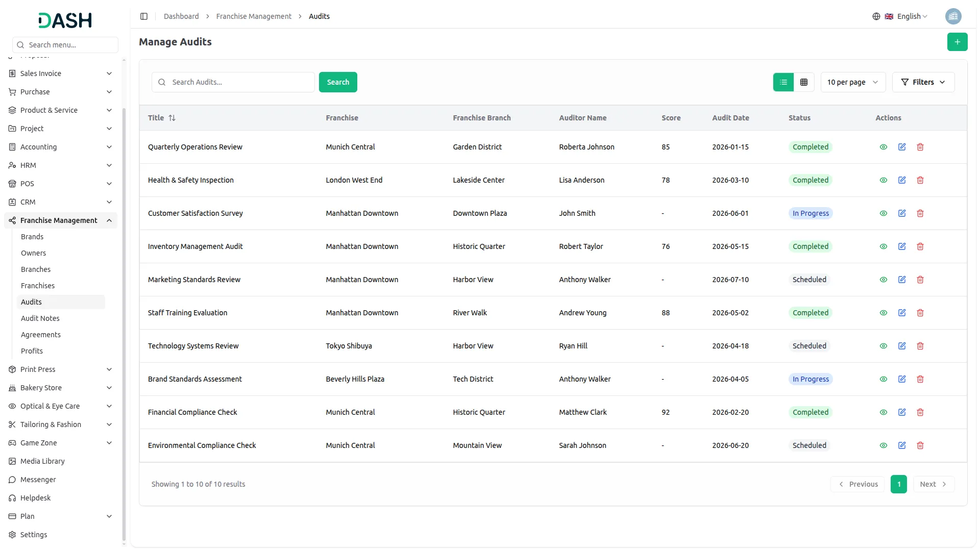 Franchise Management