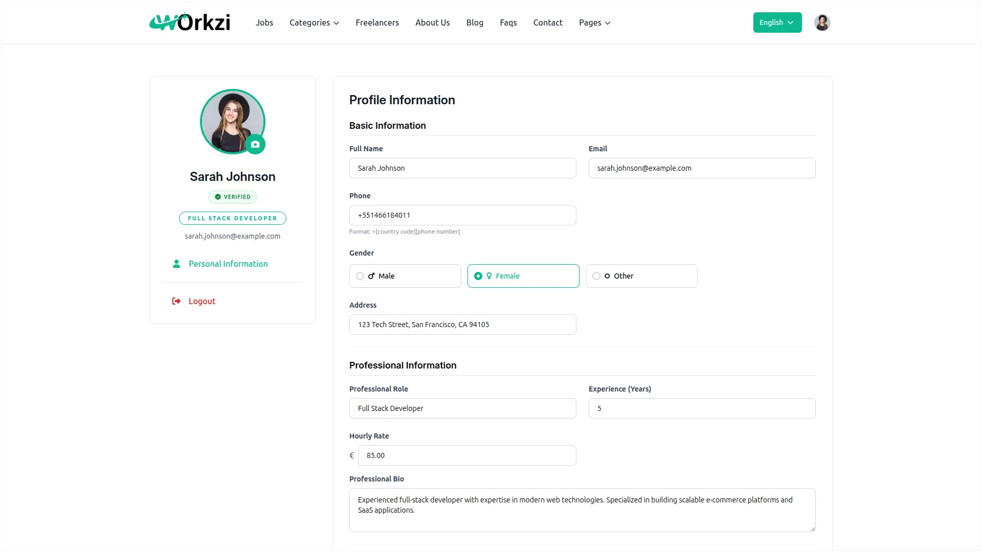 freelancing platform