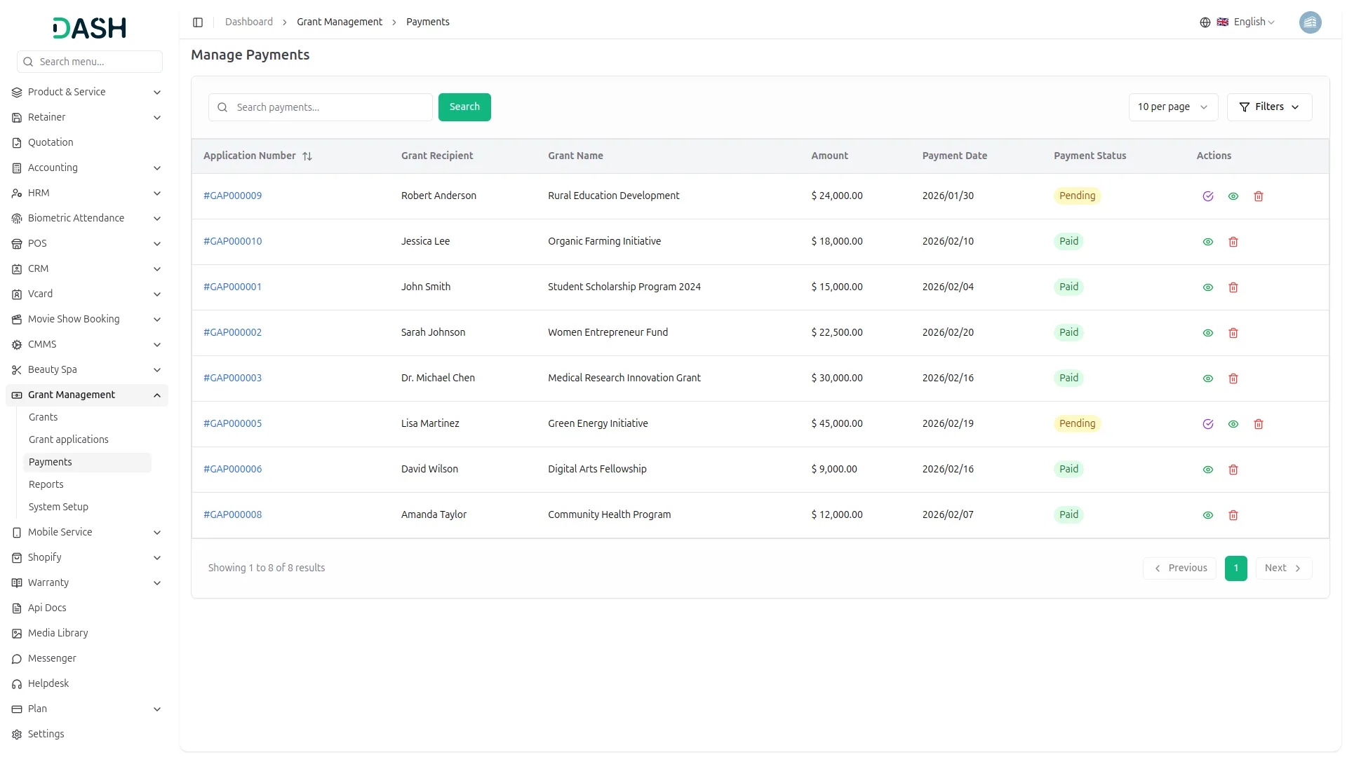 grant management