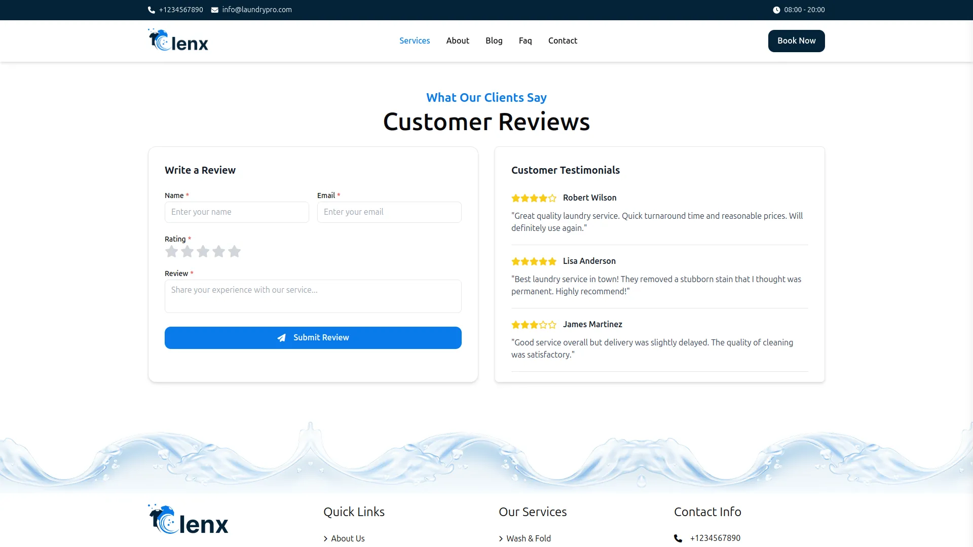 Laundry Management Integration