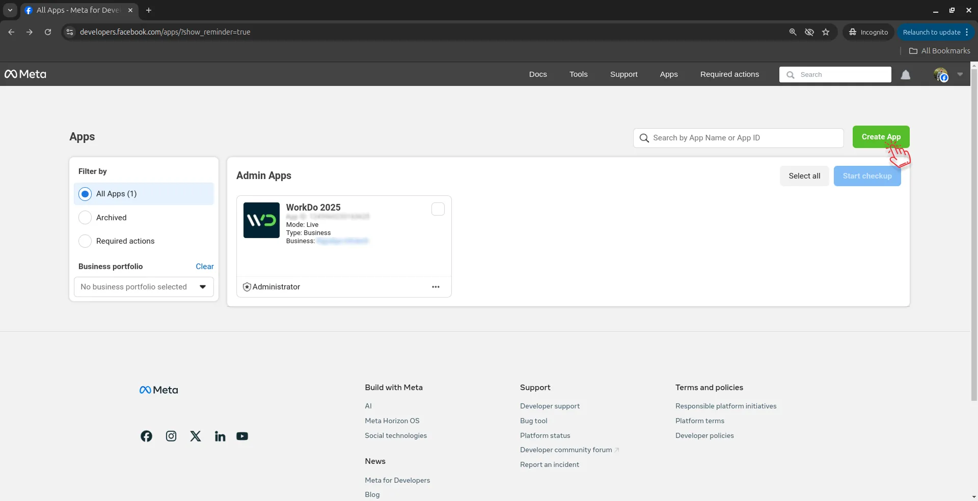 create app
