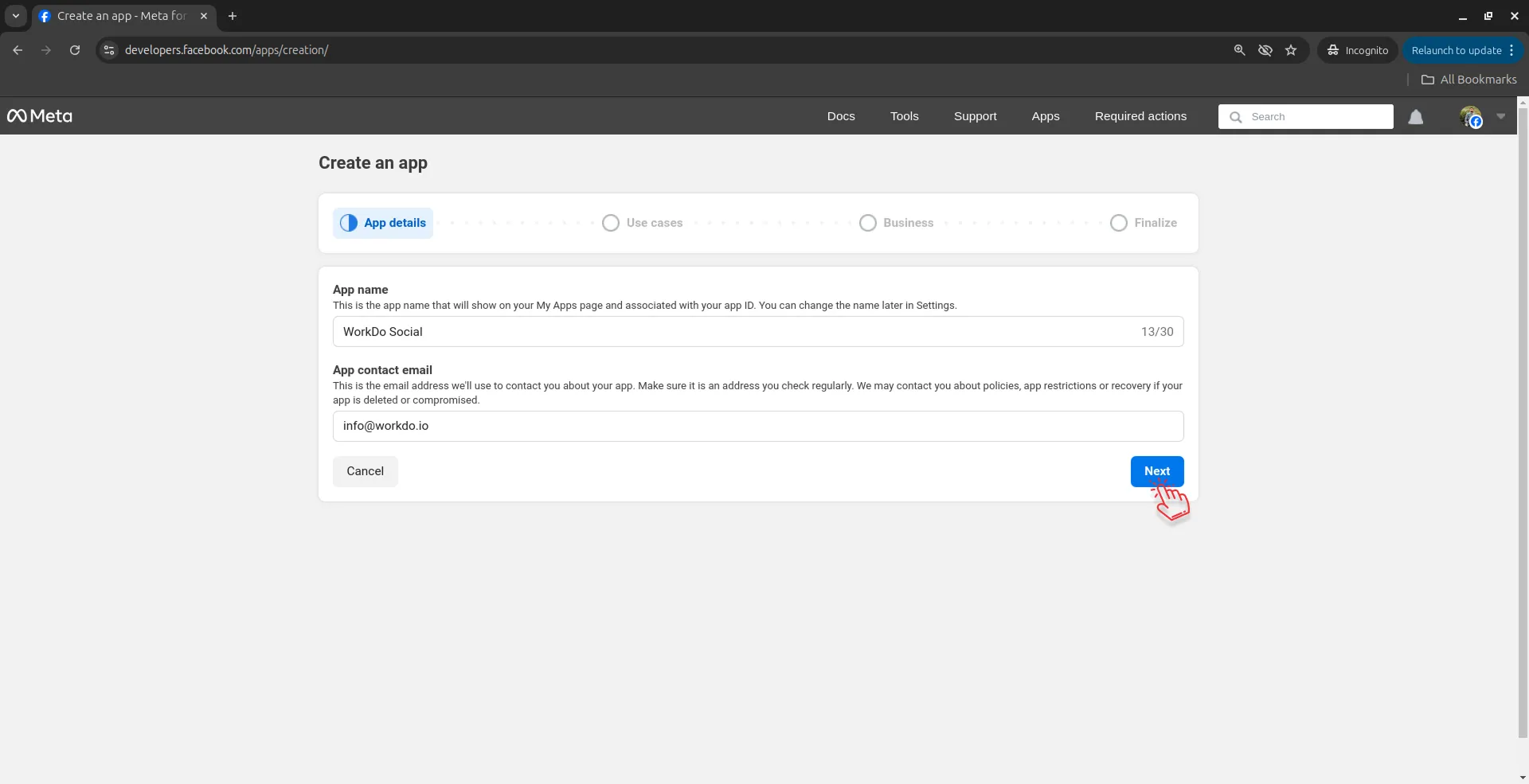 create app