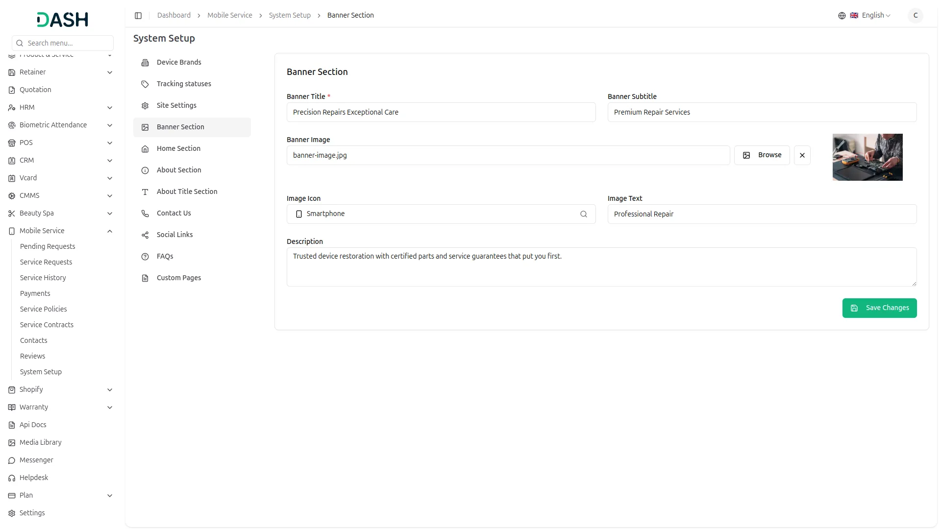 Mobile Service Management