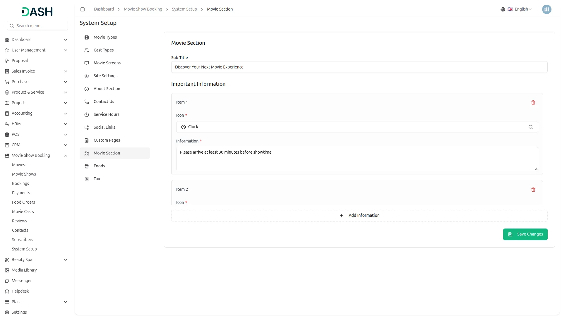 Movie Show Booking System