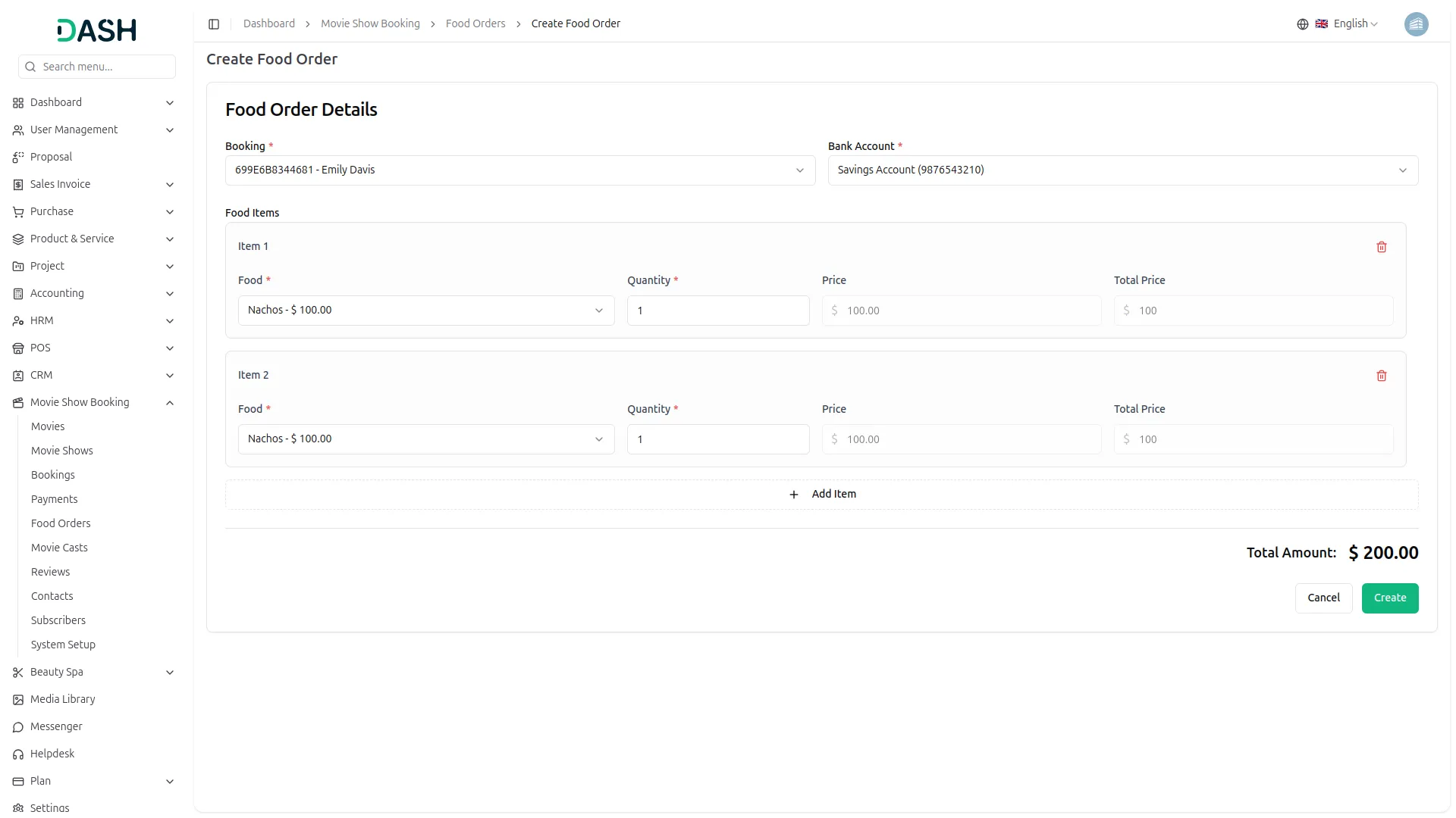 Movie Show Booking System
