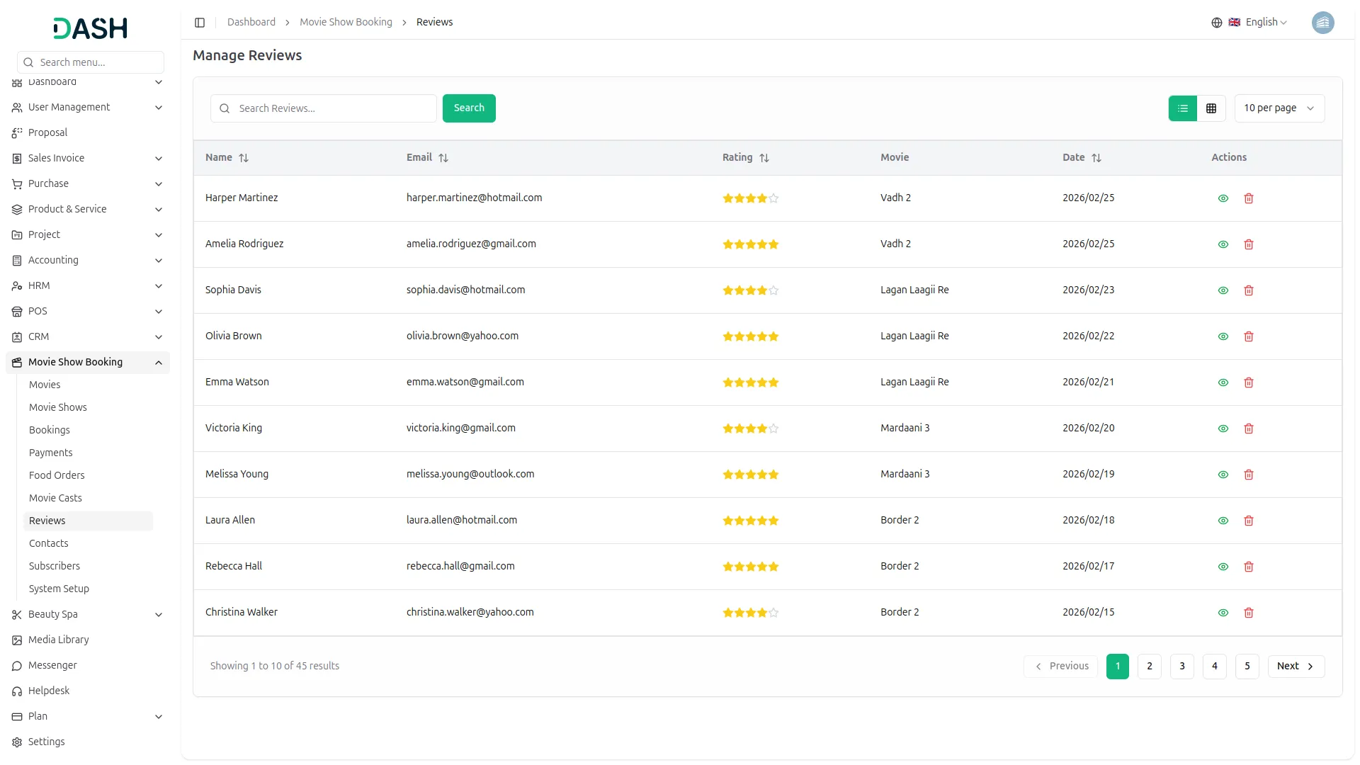 Movie Show Booking System