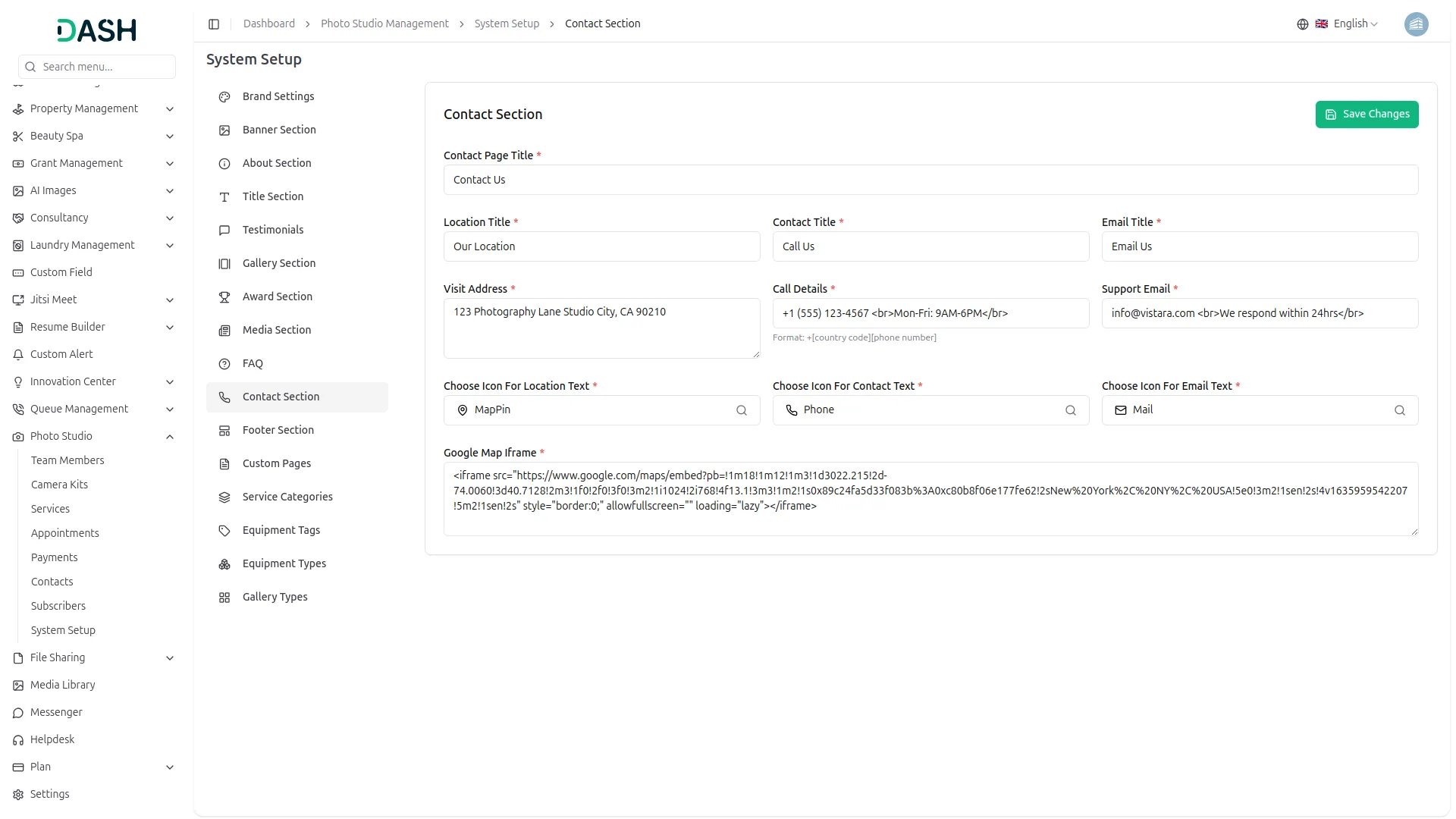 Contact Section