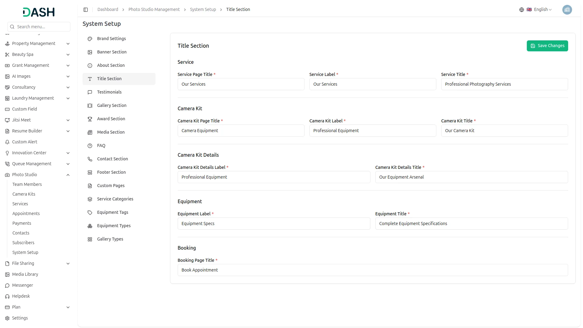 Title Section