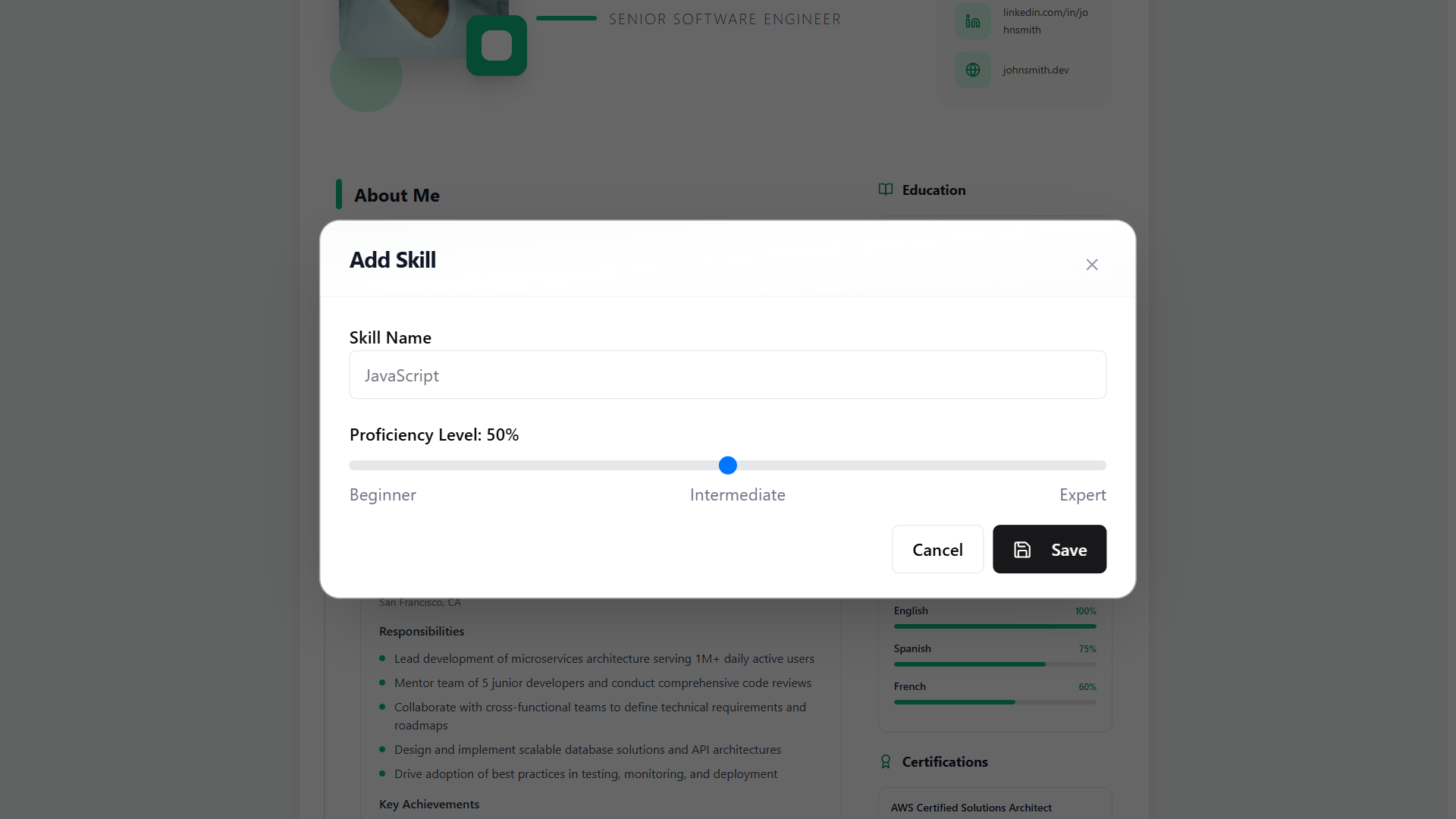resume builder