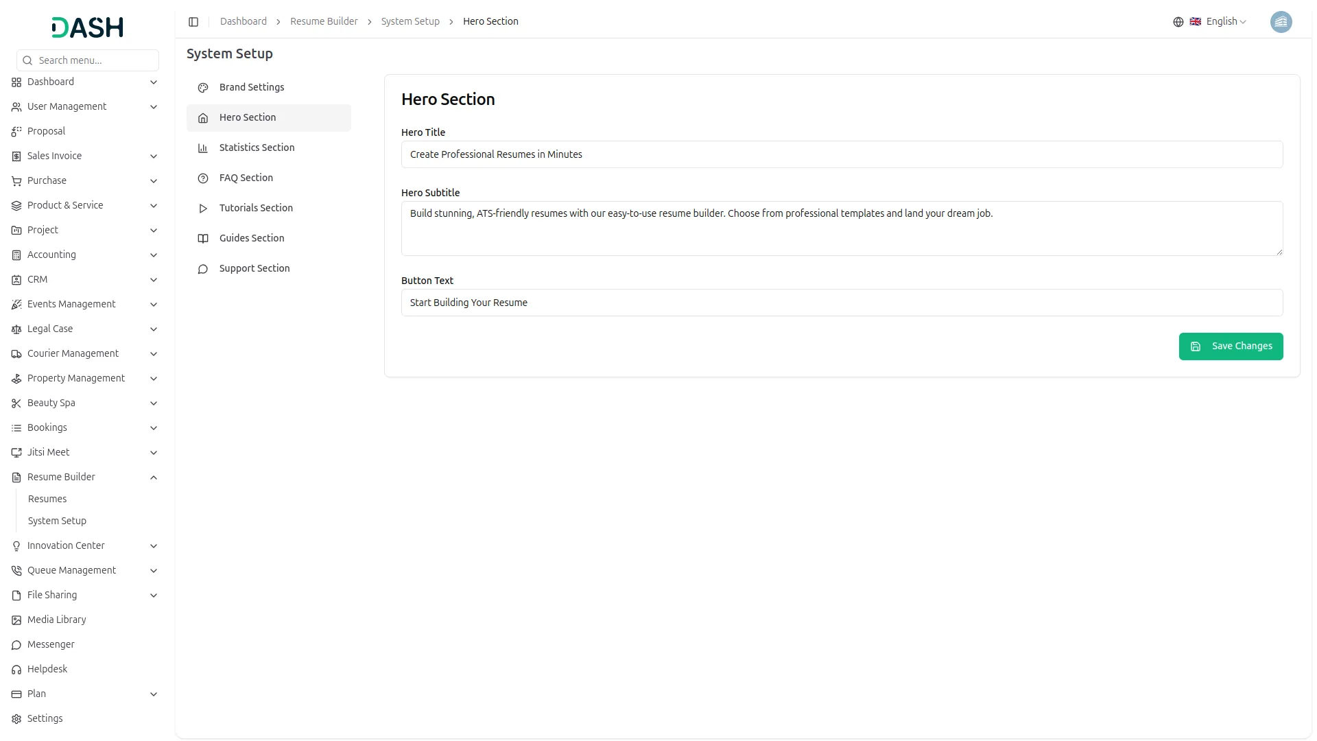 resume builder