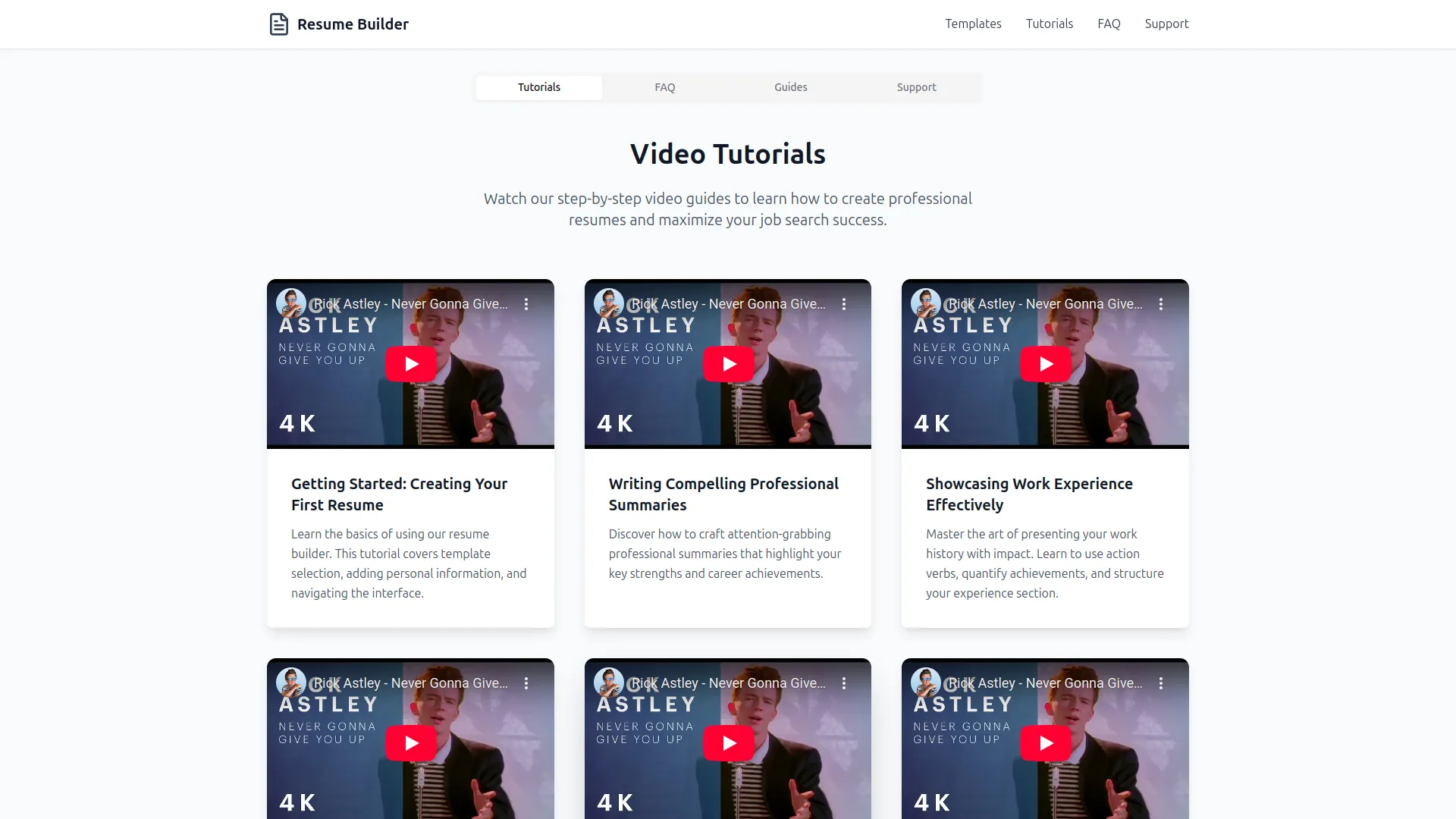 resume builder