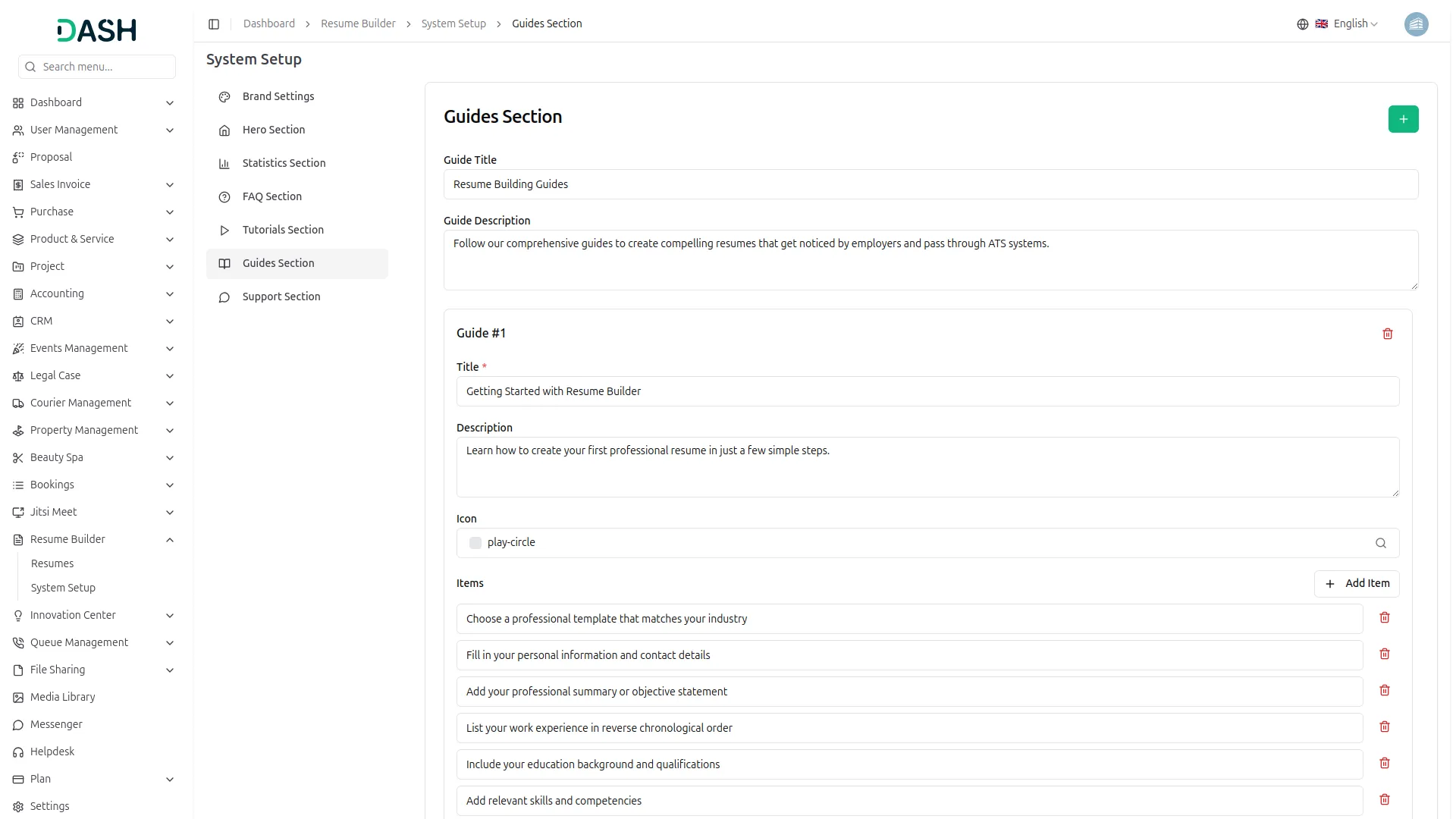 resume builder
