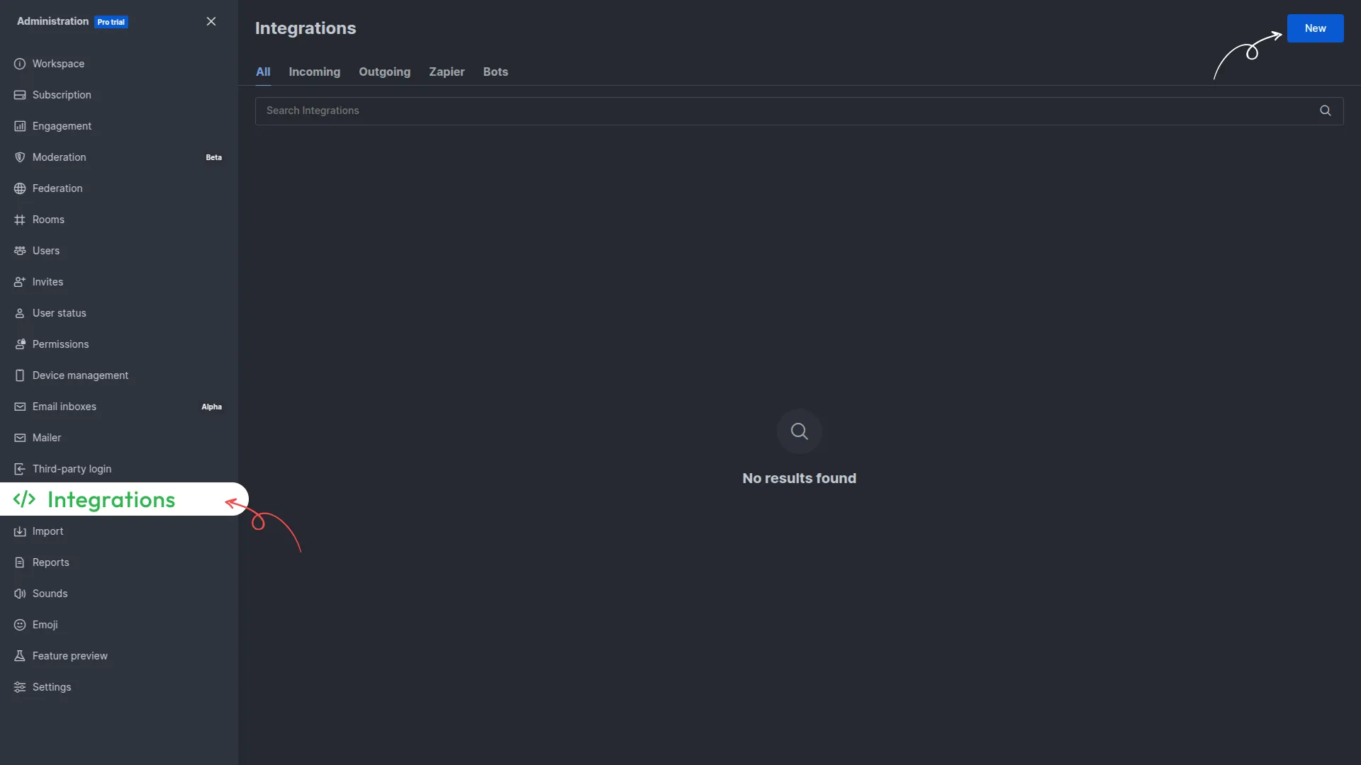 rocketchat credentials