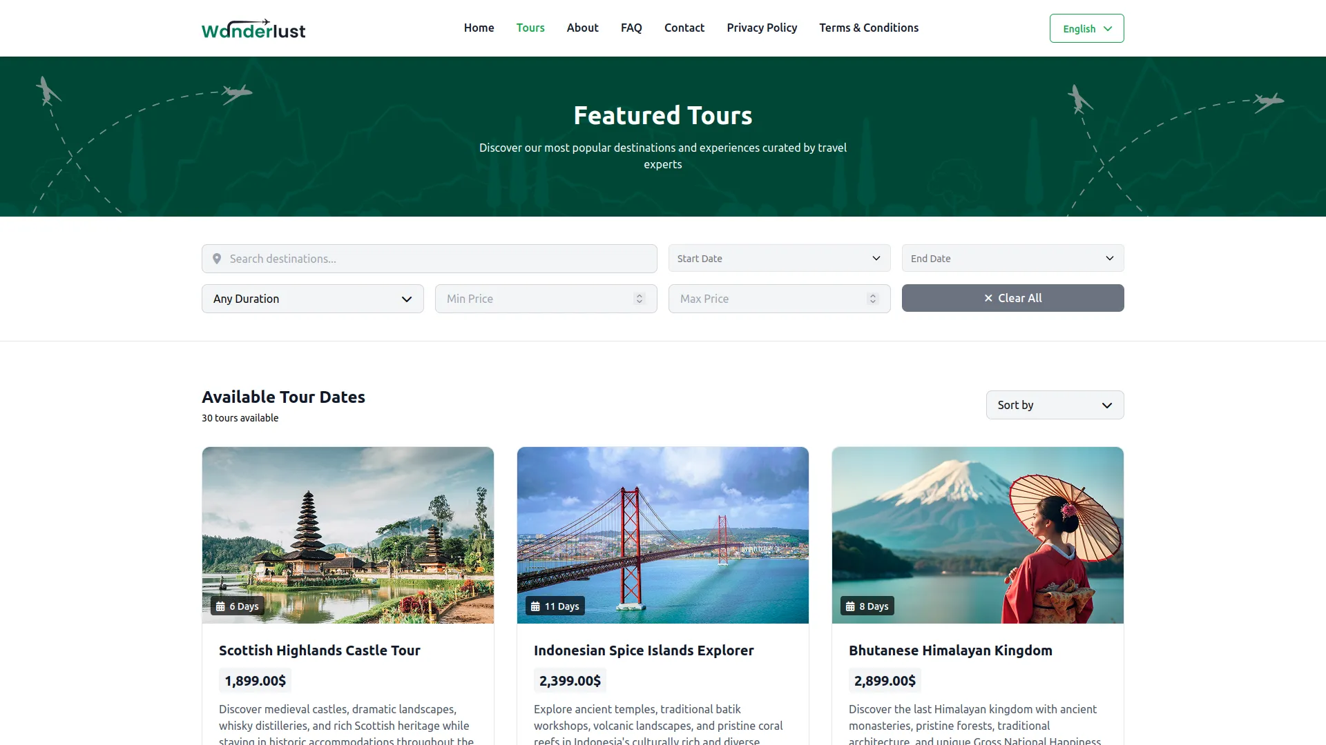 tour and travel management