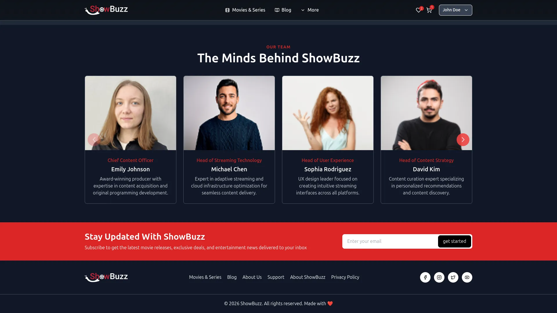 Movie & Tv Studio management